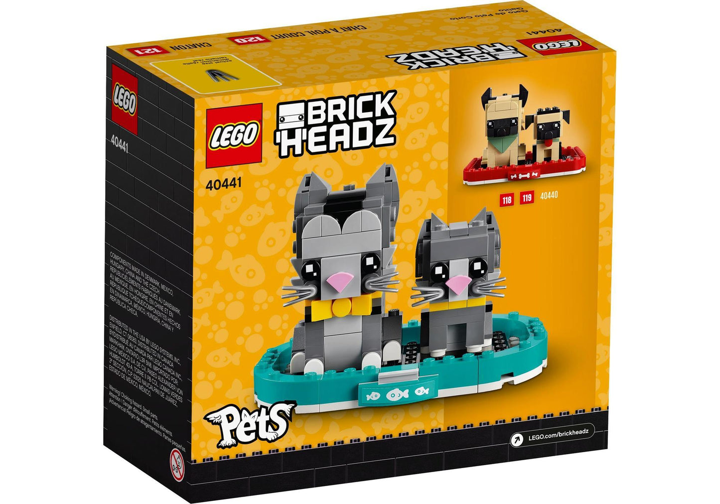 Lego 40441 BrickHeadz Pets: Kurzhaarkatzen - plegobil