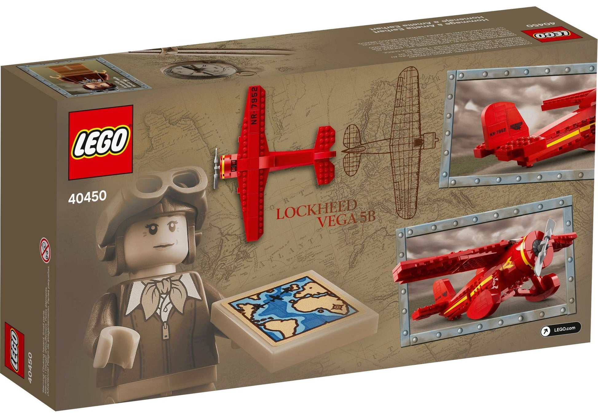 Lego 40450 Hommage an Amelia Earhart - plegobil