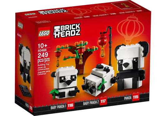 Lego 40466 BrickHeadz Pandas fürs chinesische Neujahrsfest - plegobil