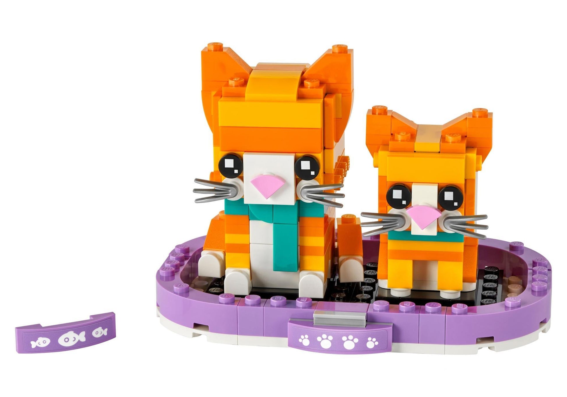 Lego 40480 BrickHeadz Pets: Rot getigerte Katze - plegobil