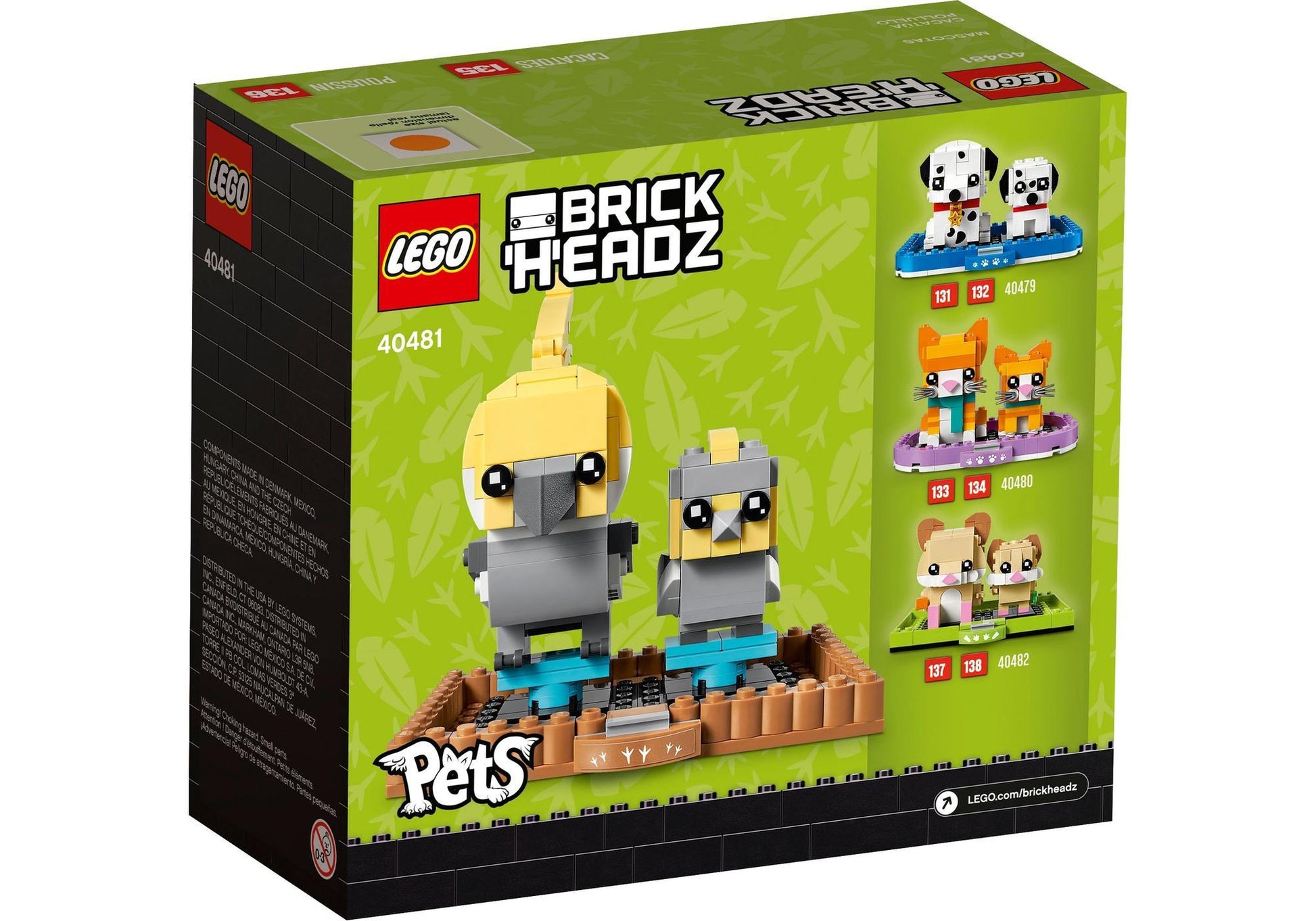 Lego 40481 BrickHeadz Pets: Nymphensittich - plegobil