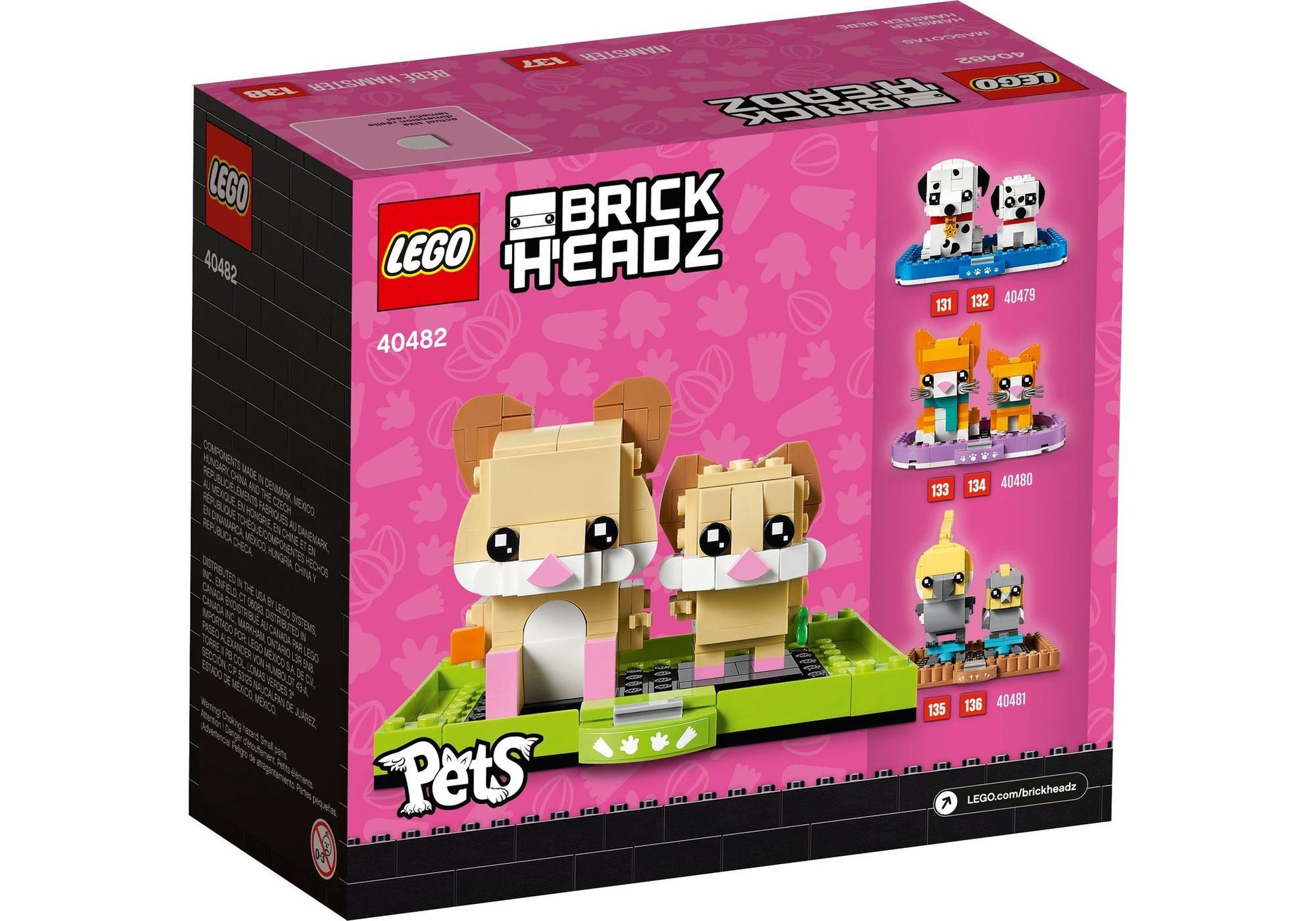 Lego 40482 BrickHeadz Pets: Hamster - plegobil