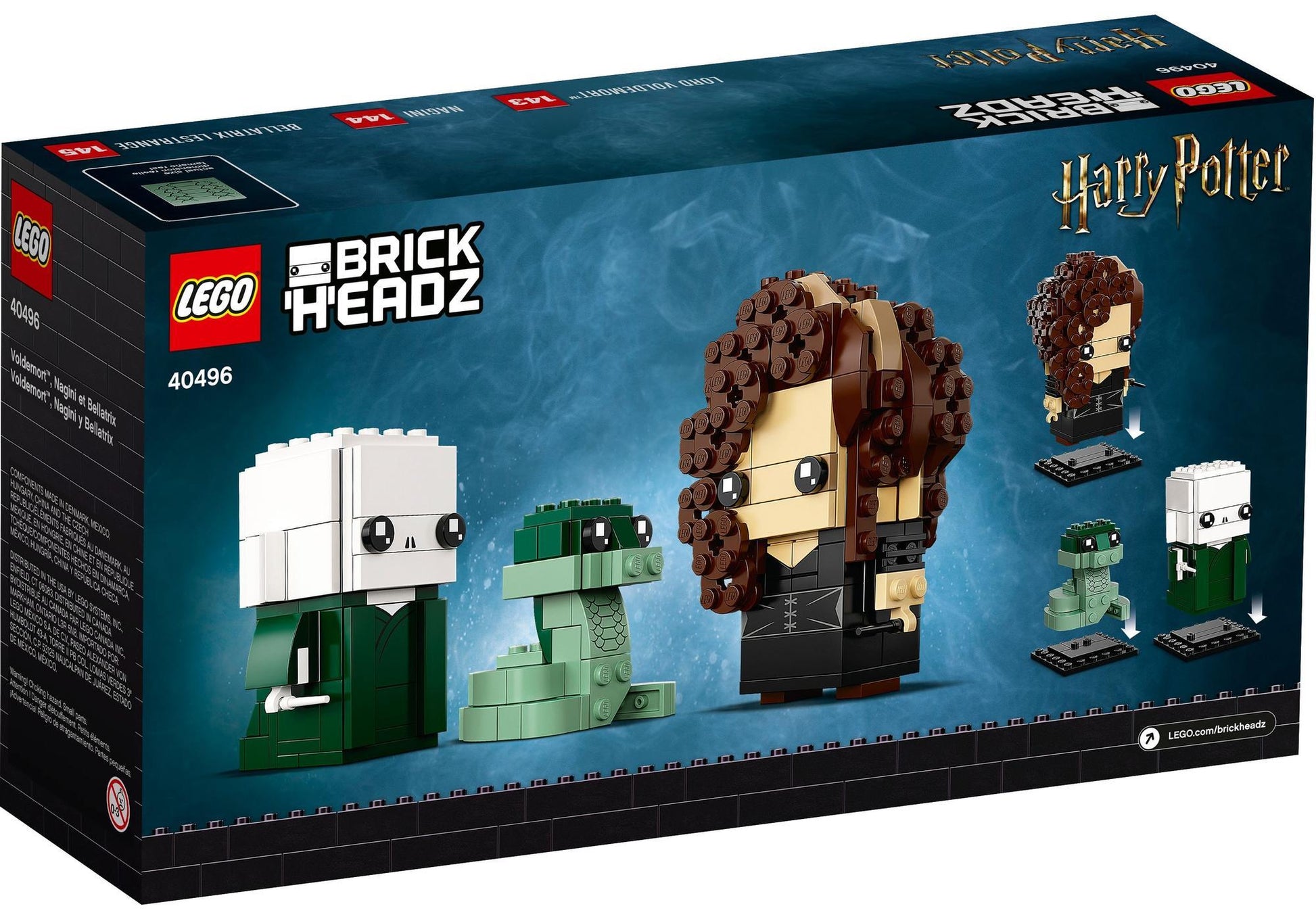 Lego 40496 BrickHeadz Harry Potter: Voldemort, Nagini & Bellatrix - plegobil