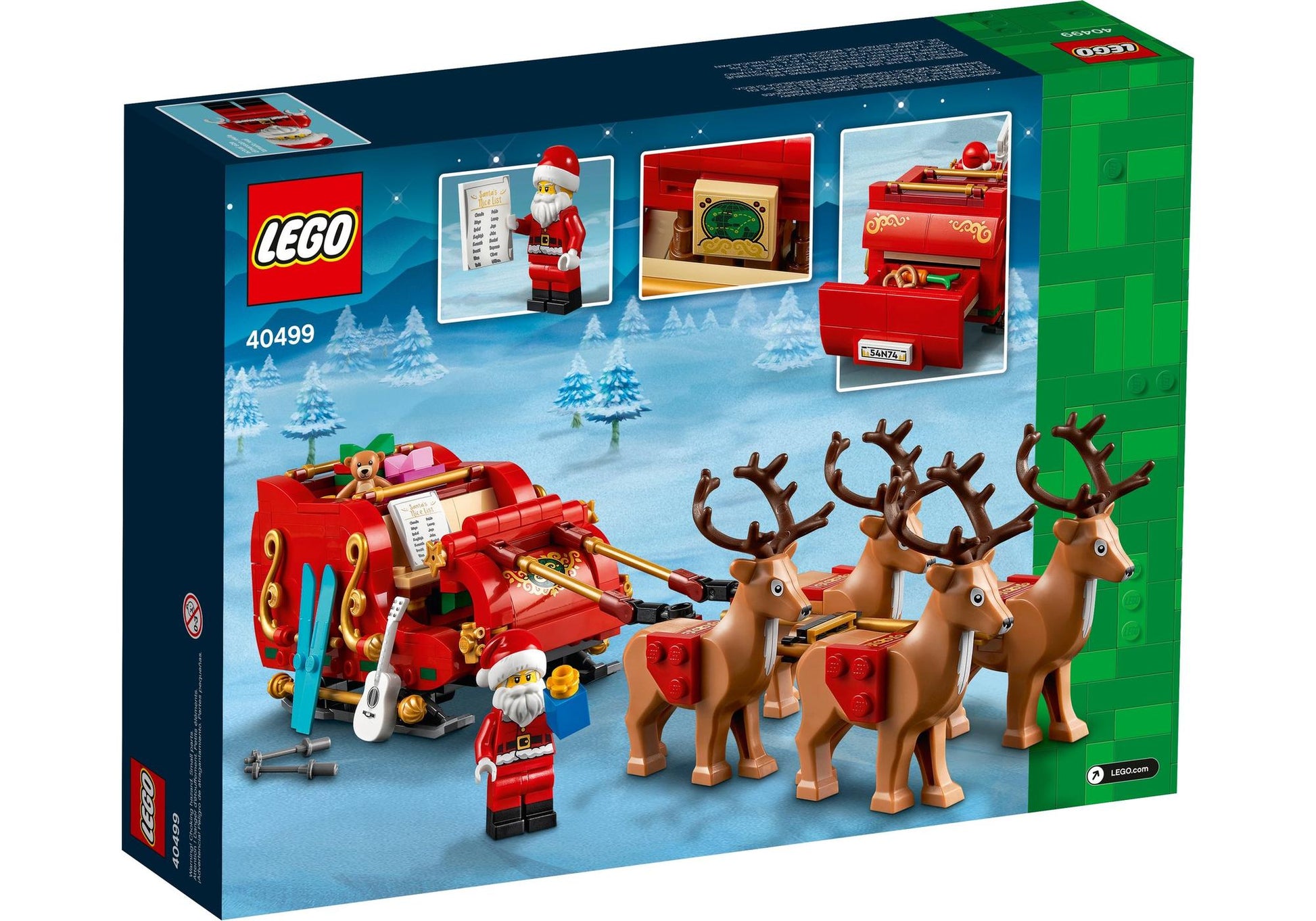 Lego 40499 Schlitten des Weihnachtsmanns - plegobil