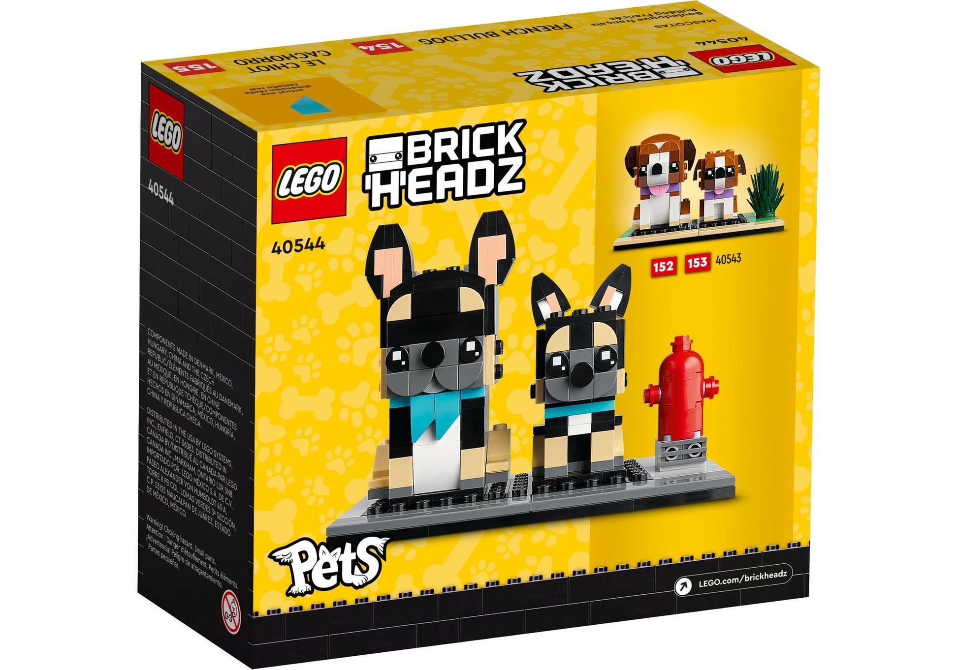 Lego 40544 BrickHeadz Pets: Französische Bulldogge - plegobil