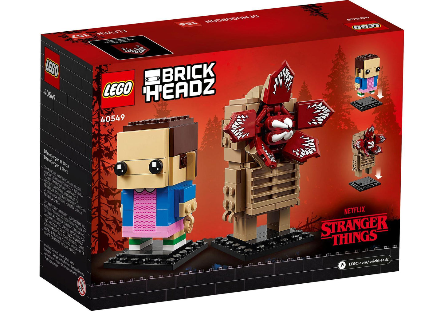 Lego 40549 BrickHeadz Stranger Things: Demogorgon & Elfi - plegobil