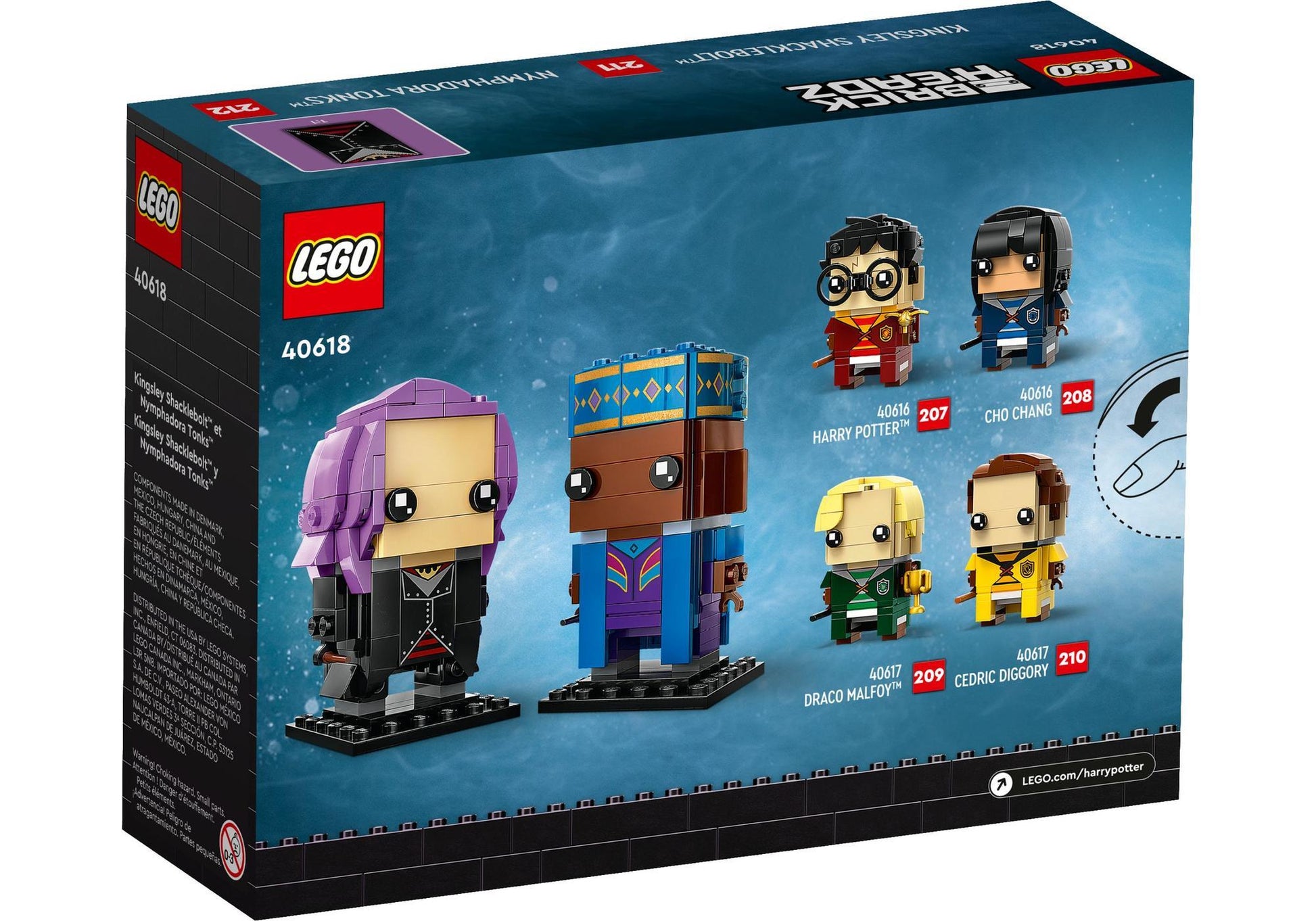 Lego 40618 BrickHeadz Harry Potter: Kingsley Shacklebolt & Nymphadora Tonks - plegobil