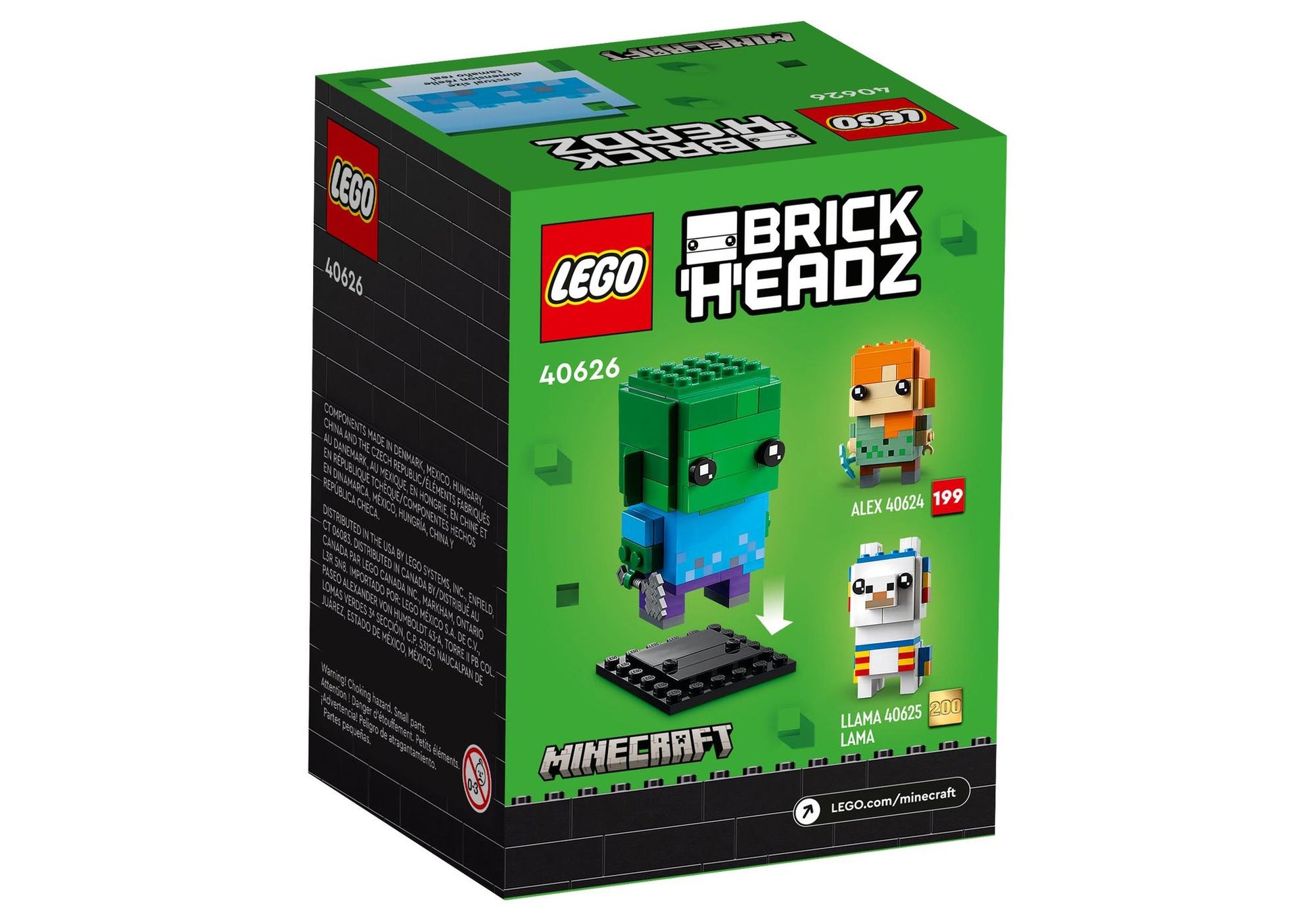 Lego 40626 BrickHeadz Minecraft: Zombie - plegobil