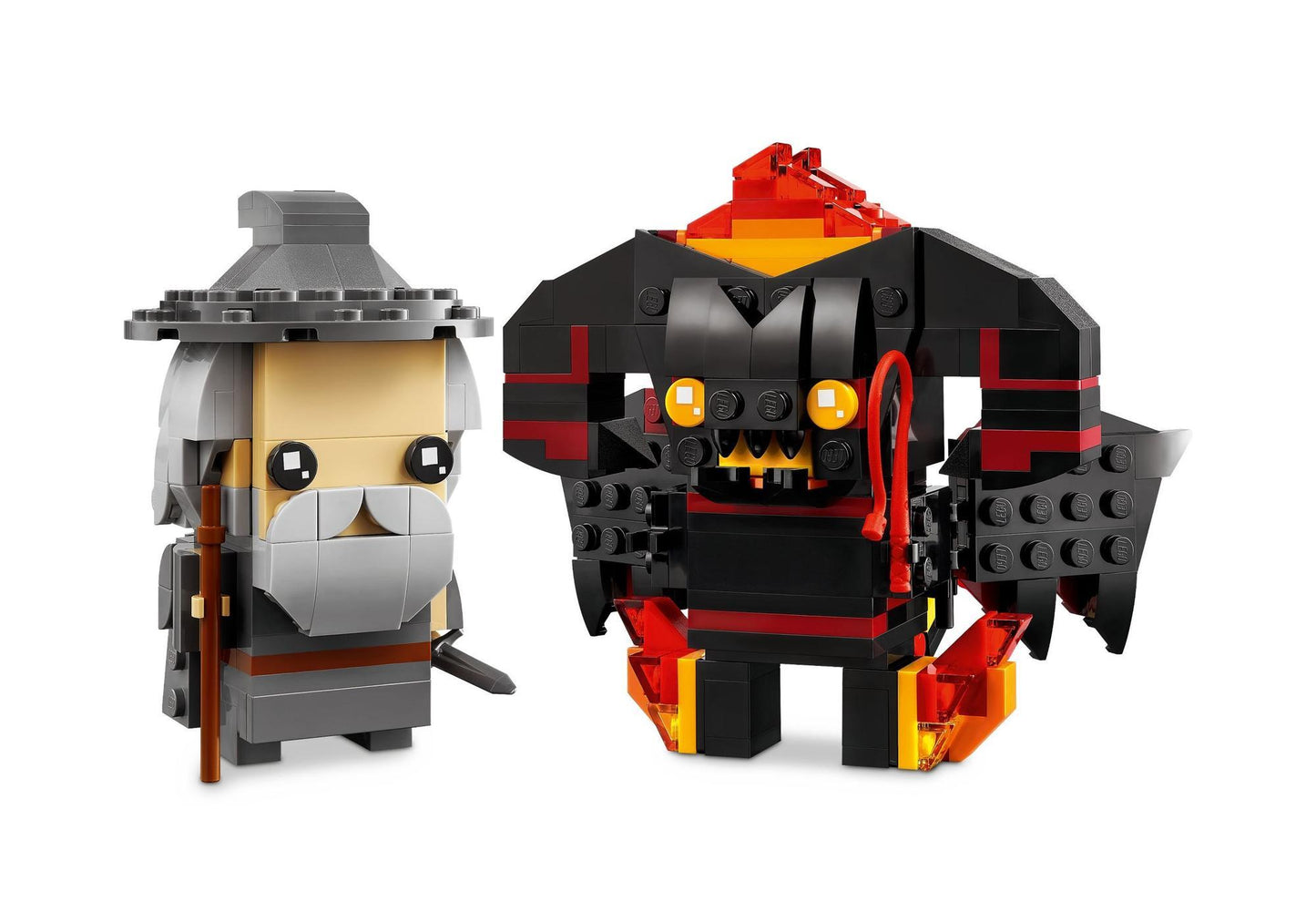 Lego 40631 BrickHeadz Herr der Ringe: Gandalf der Graue und Balrog - plegobil