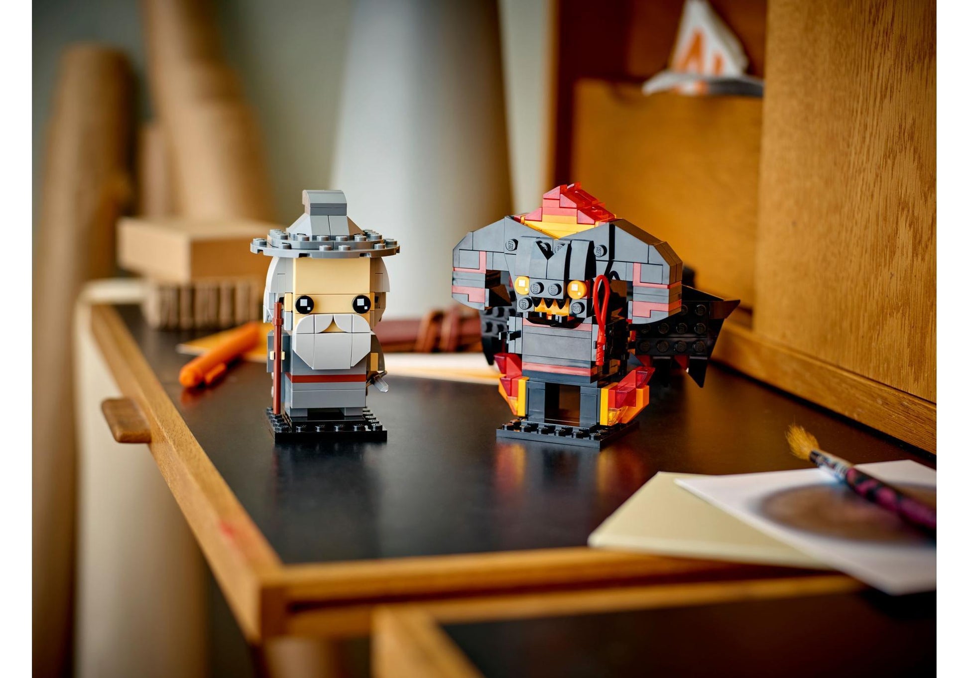 Lego 40631 BrickHeadz Herr der Ringe: Gandalf der Graue und Balrog - plegobil