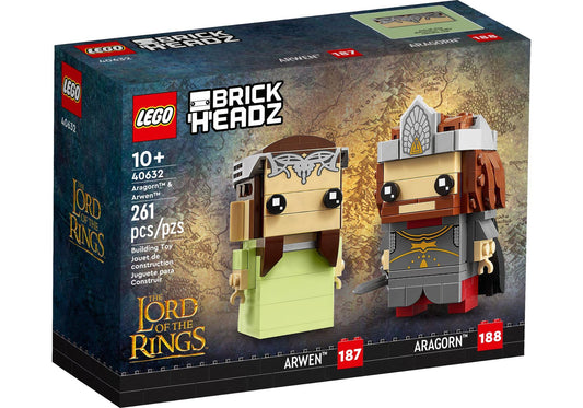 Lego 40632 BrickHeadz Herr der Ringe: Aragorn und Arwen - plegobil