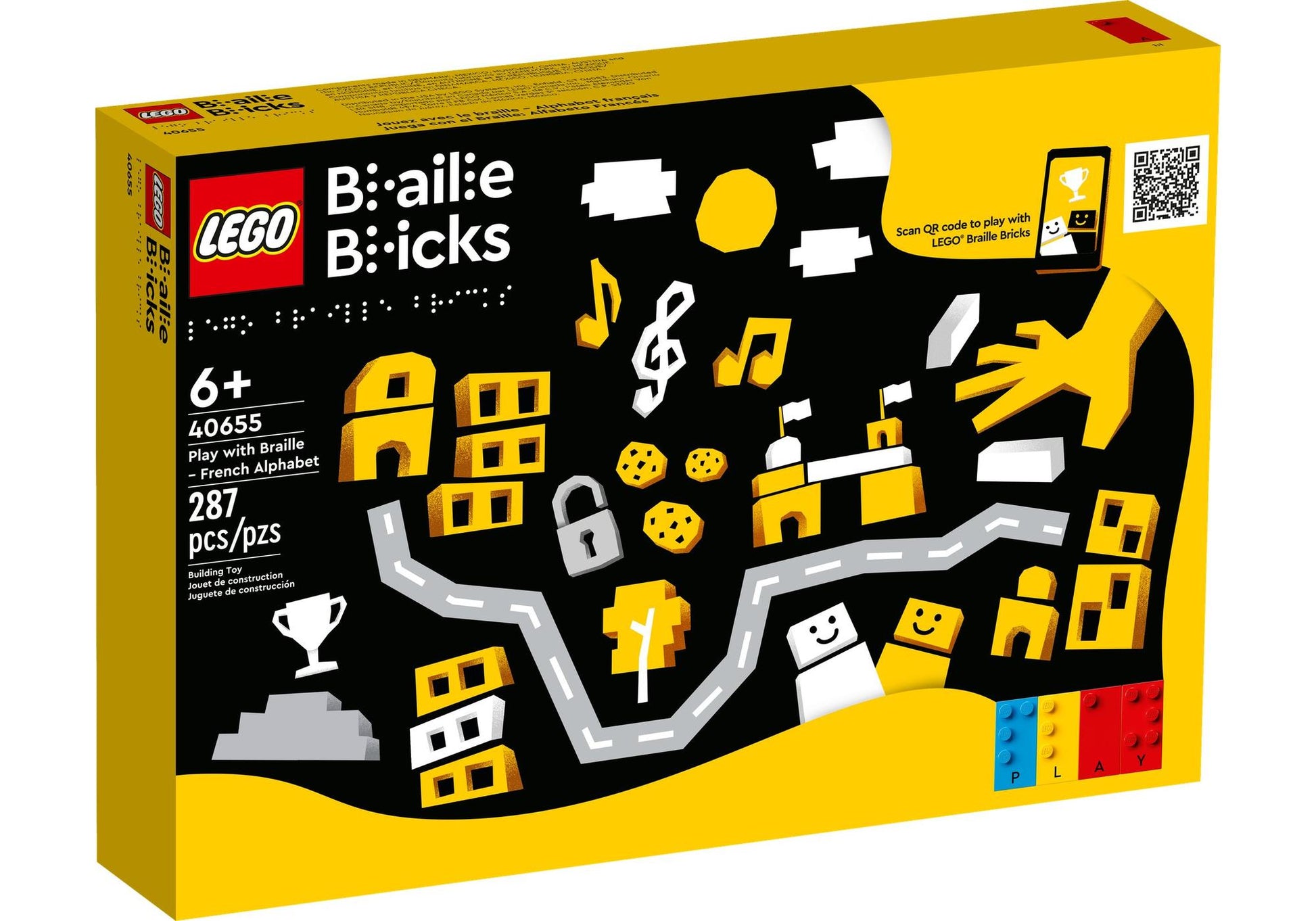 Lego 40655 Braille Bricks Spielspaß mit Braille - Französisches Alphabet - plegobil