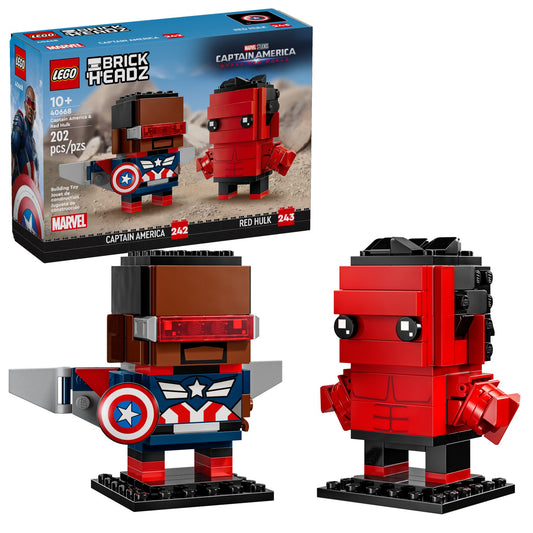 Lego 40668 BrickHeadz Marvel: Captain America & Red Hulk - plegobil