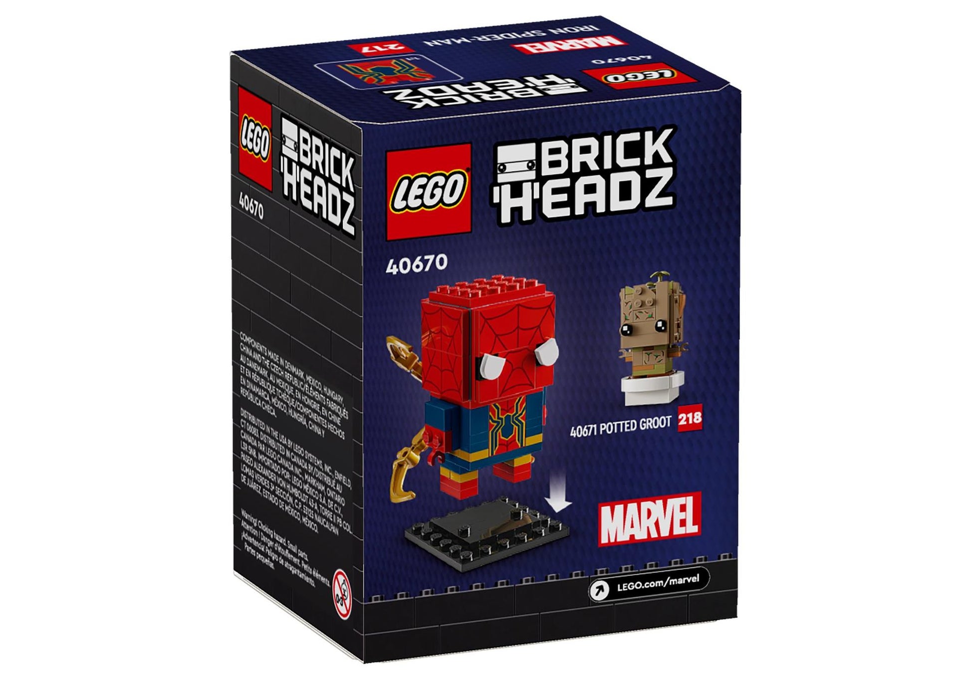 Lego 40670 BrickHeadz Spider-Man: Iron Spider-Man - plegobil