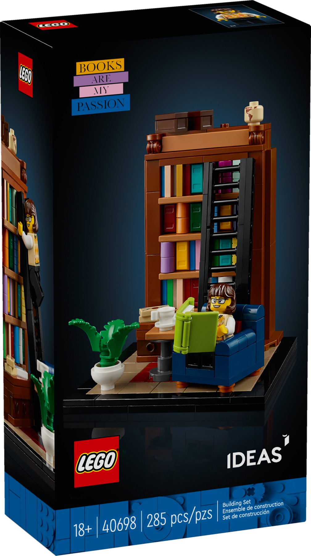 Lego 40698 Ideas Geschenk Bücher sind meine Leidenschaft - plegobil