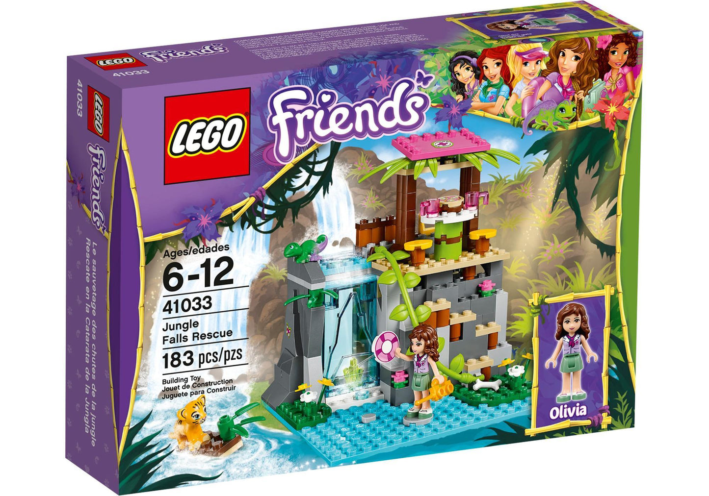 Lego 41033 Friends Einsatz am Dschungel-Wasserfall - plegobil