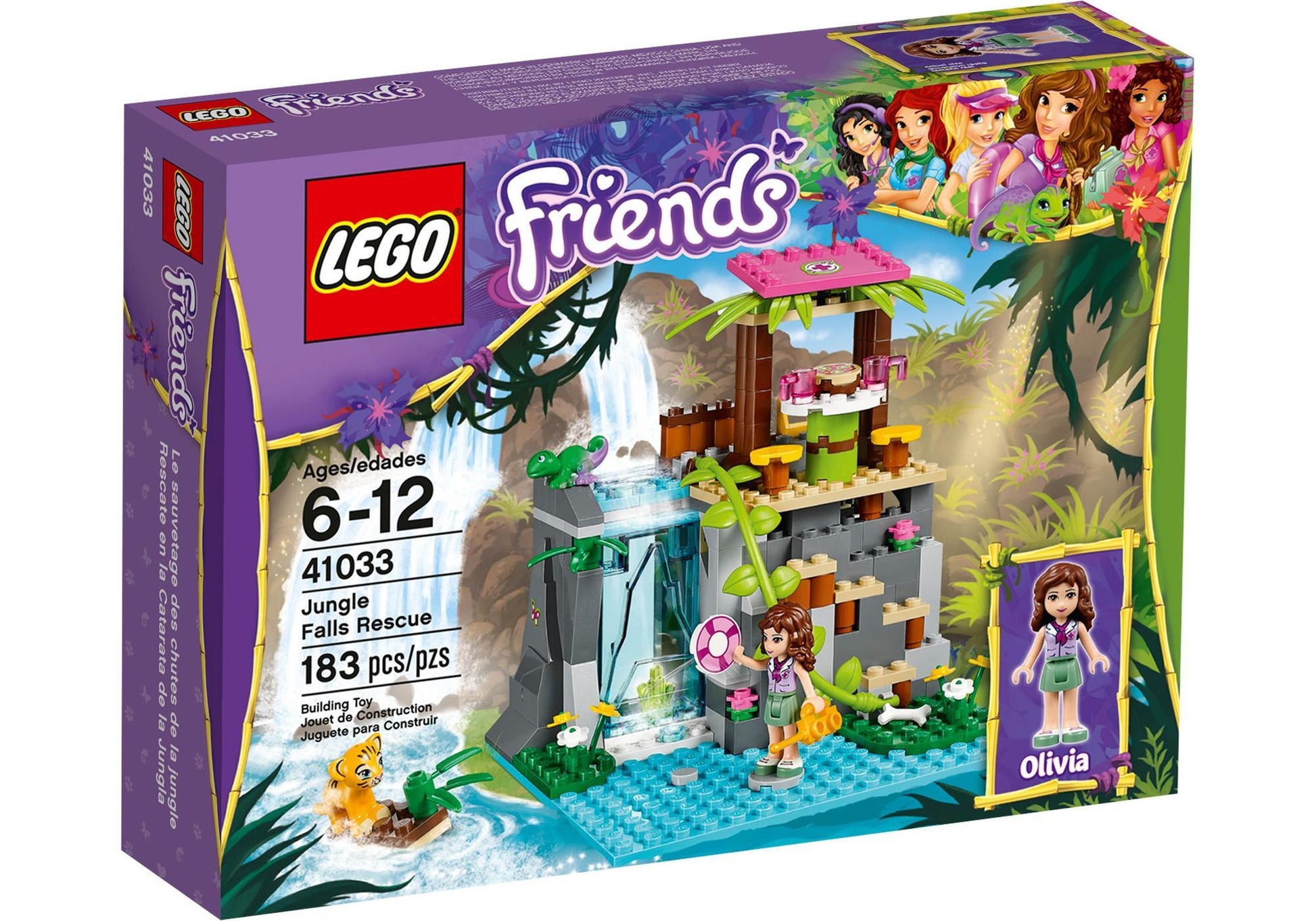 Lego 41033 Friends Einsatz am Dschungel-Wasserfall - plegobil