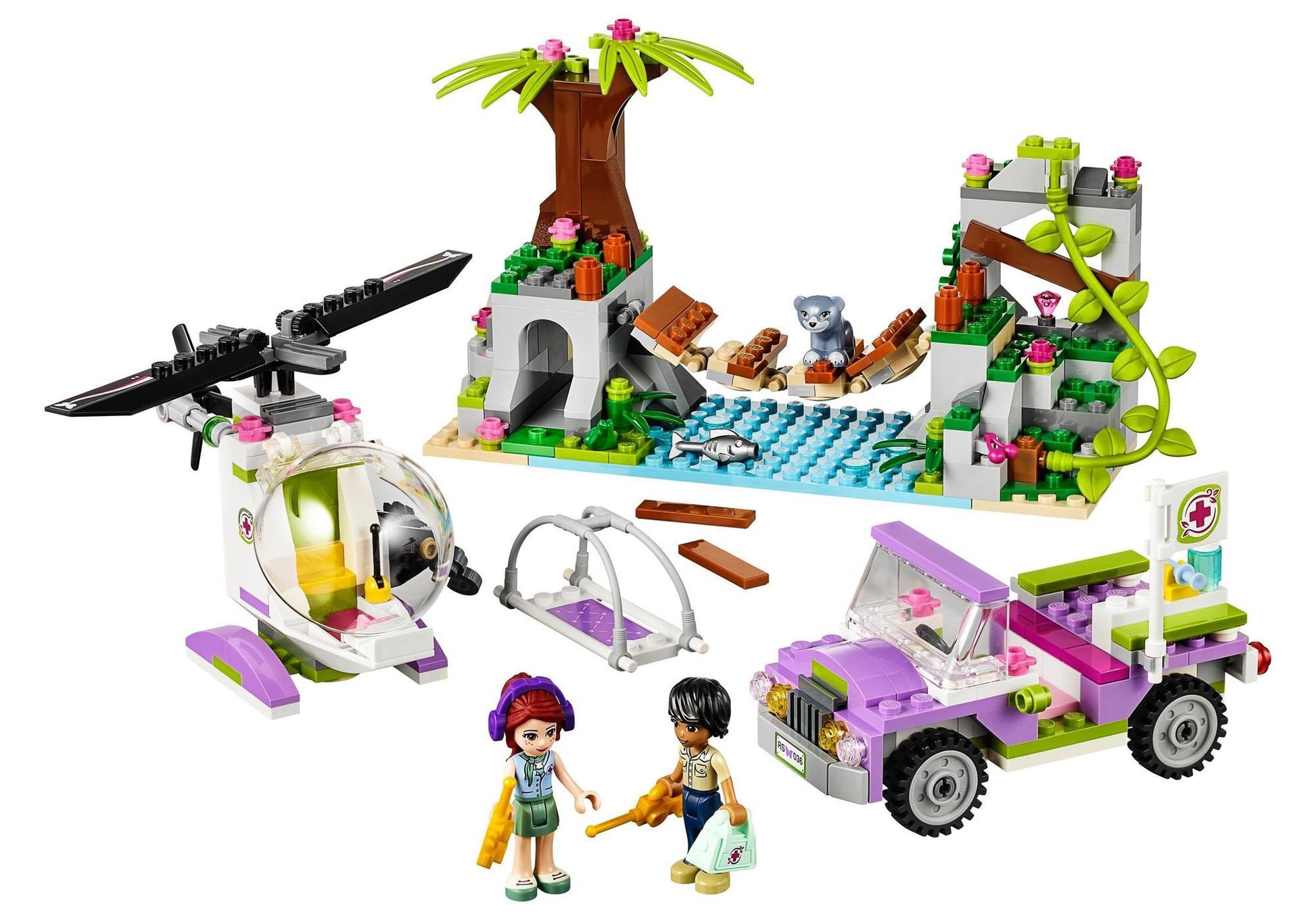 Lego 41036 Friends Rettung auf der Dschungelbrücke - plegobil