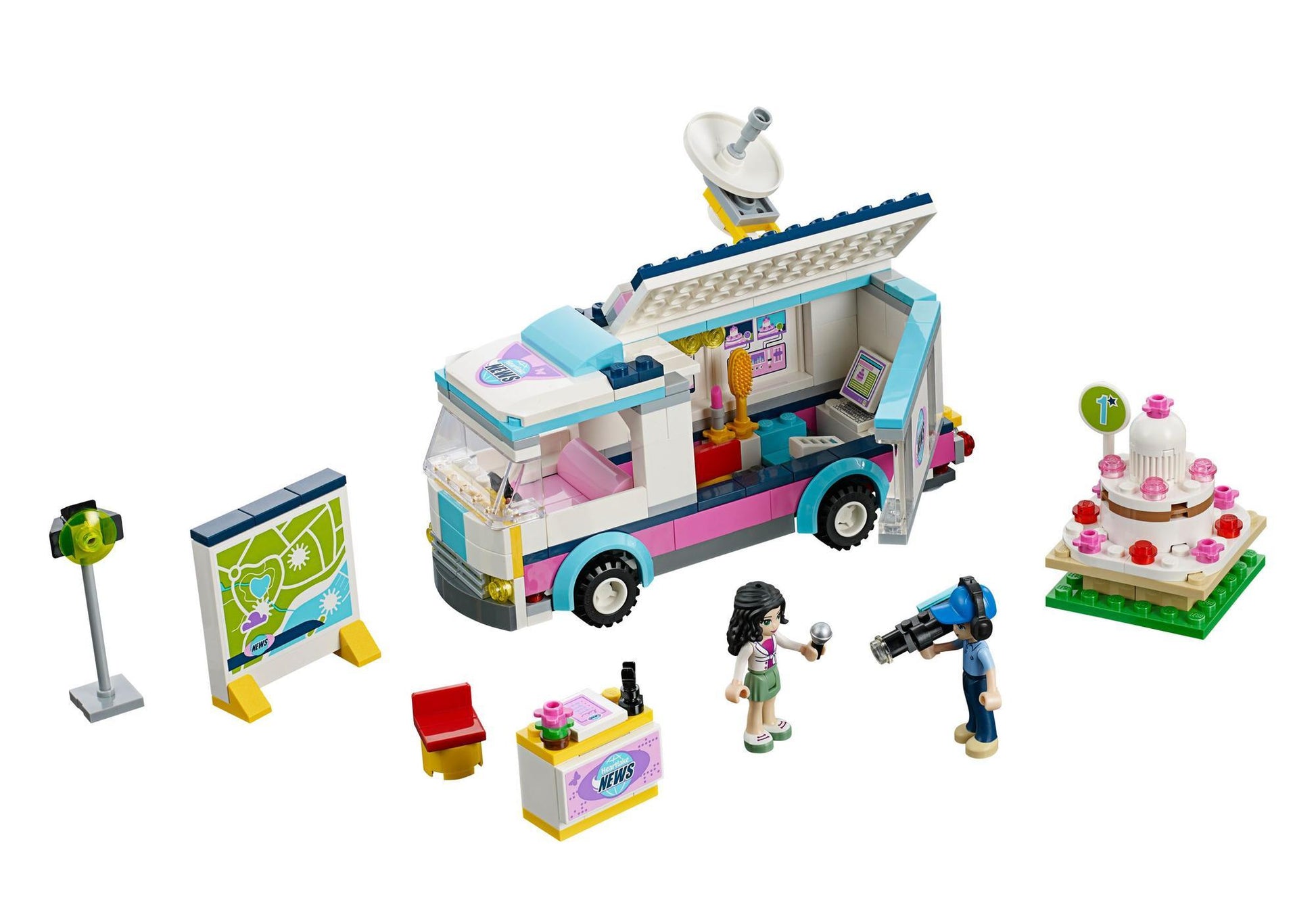 Lego 41056 Friends Mobile Fernsehstation - plegobil