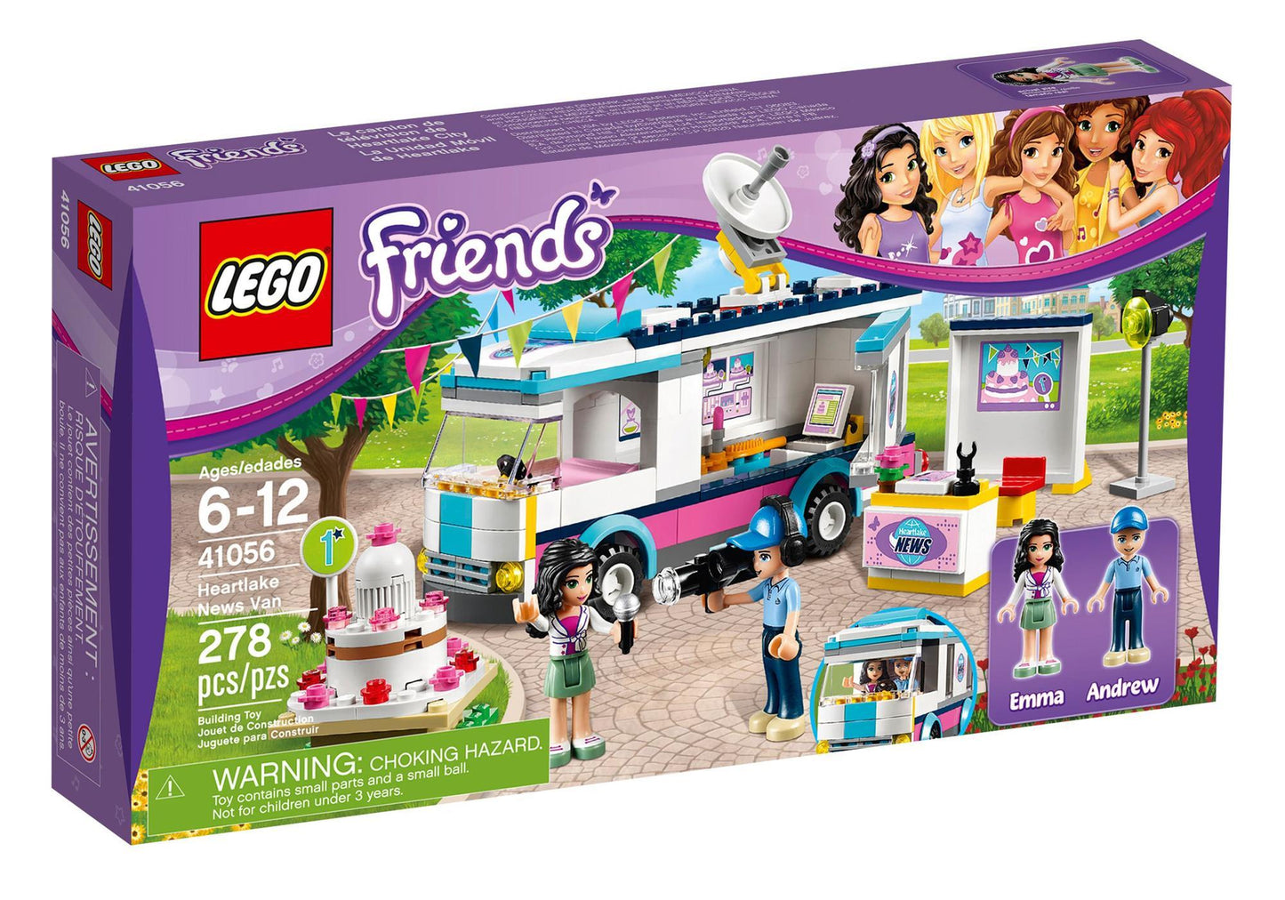 Lego 41056 Friends Mobile Fernsehstation - plegobil