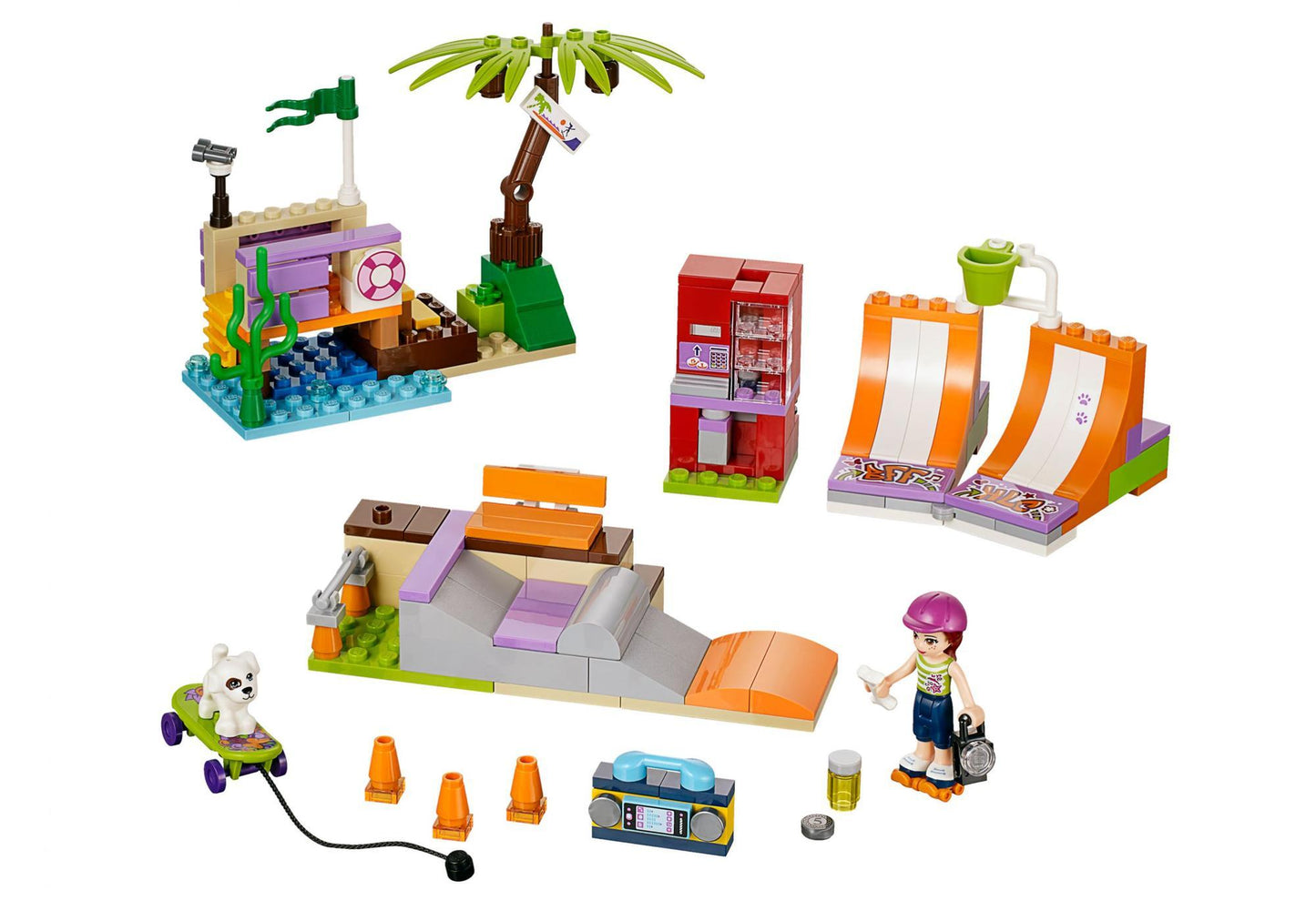 Lego 41099 Friends Heartlake Skatepark - plegobil