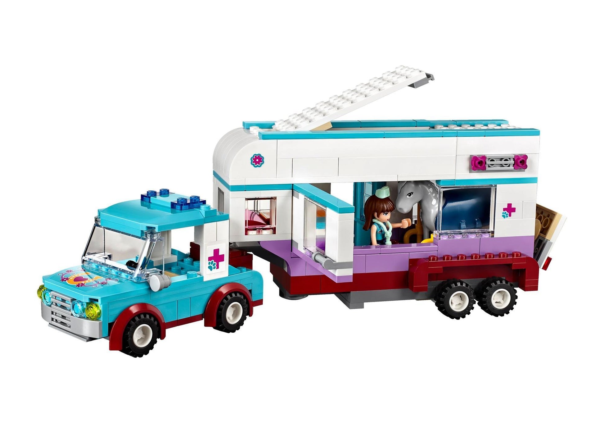 Lego 41125 Friends Pferdeanhänger und Tierärztin - plegobil