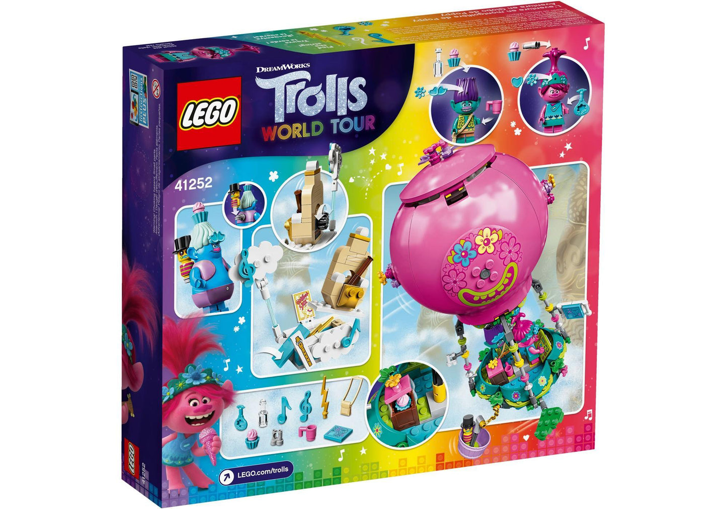 Lego 41252 Trolls World Tour: Poppys Heißluftballon - plegobil