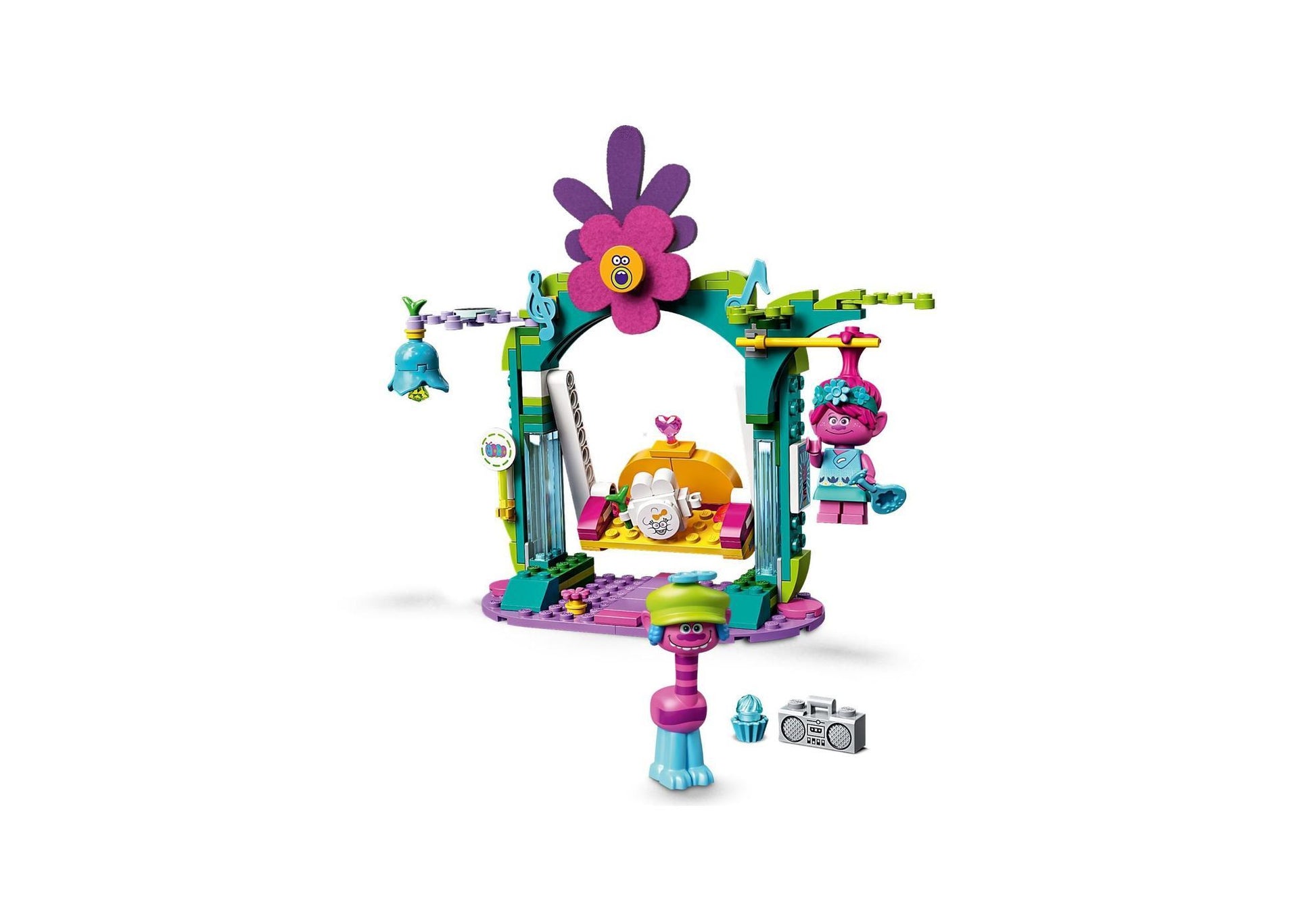 Lego 41256 Trolls World Tour: Regenbogen-Raupenbus - plegobil