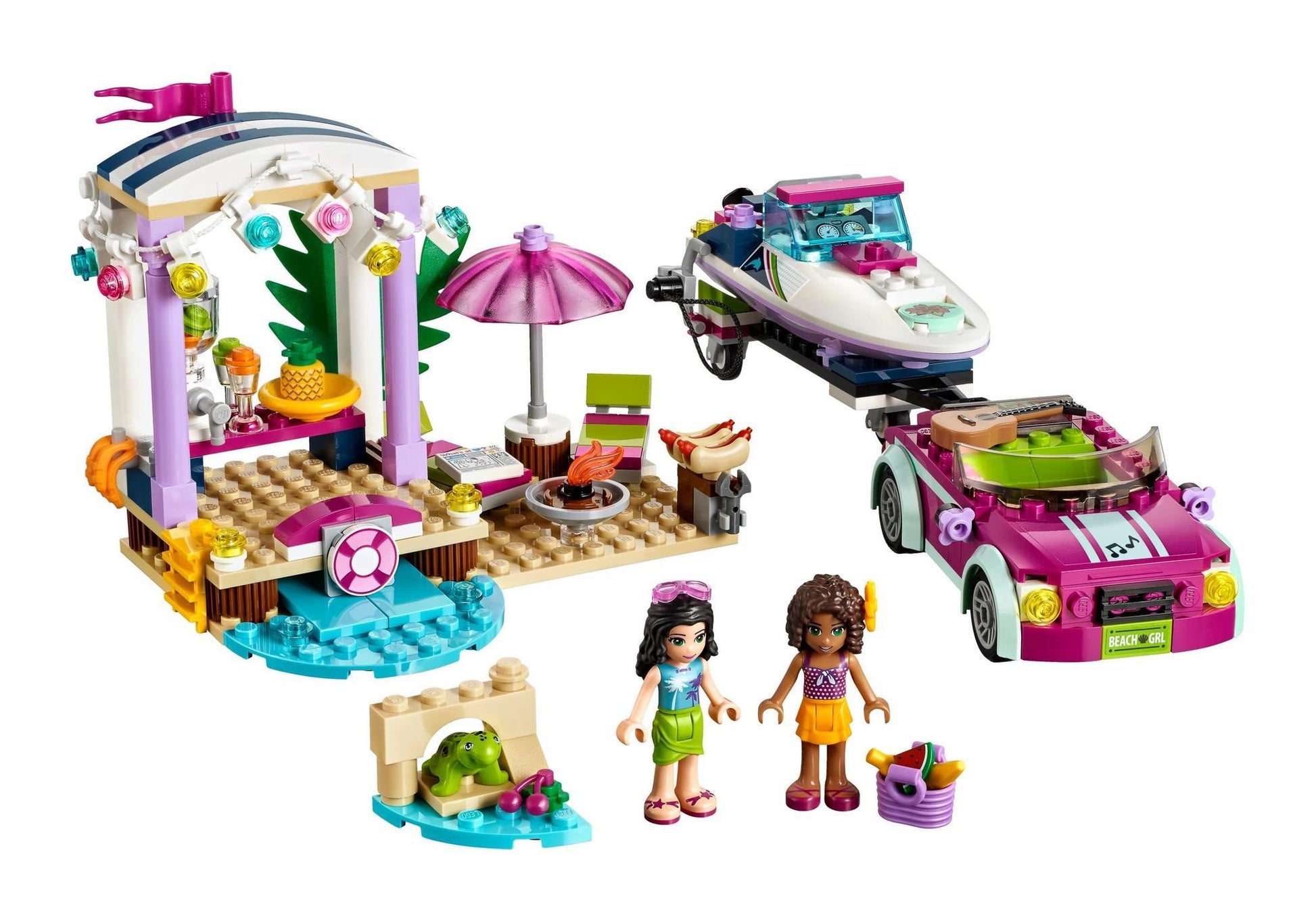 Lego 41316 Friends Andreas Rennboot-Transporter - plegobil