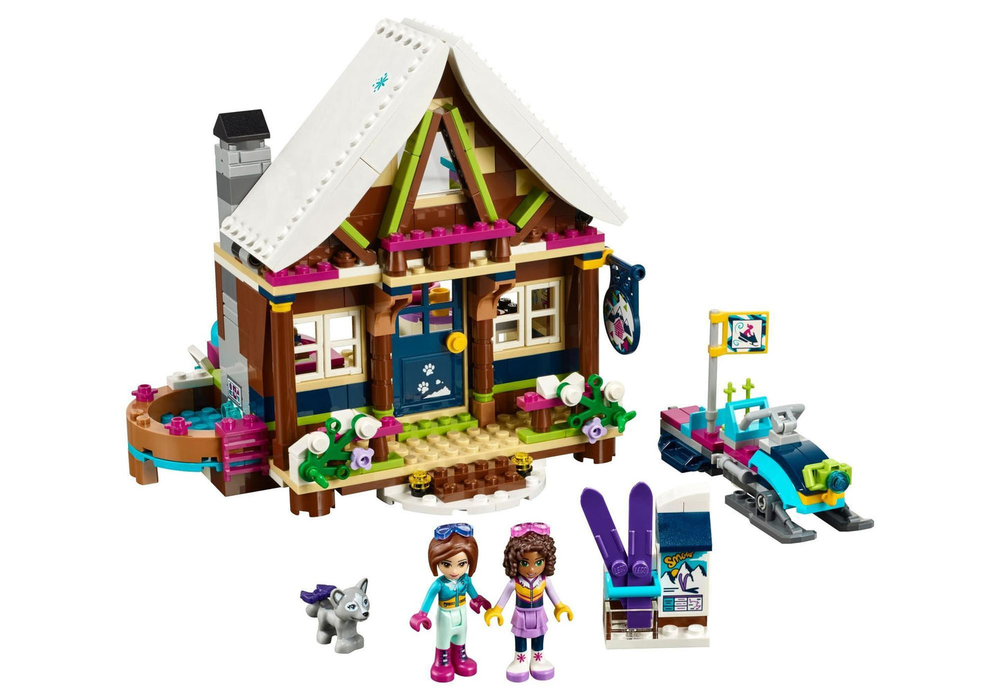 Lego 41323 Friends Chalet im Wintersportort - plegobil