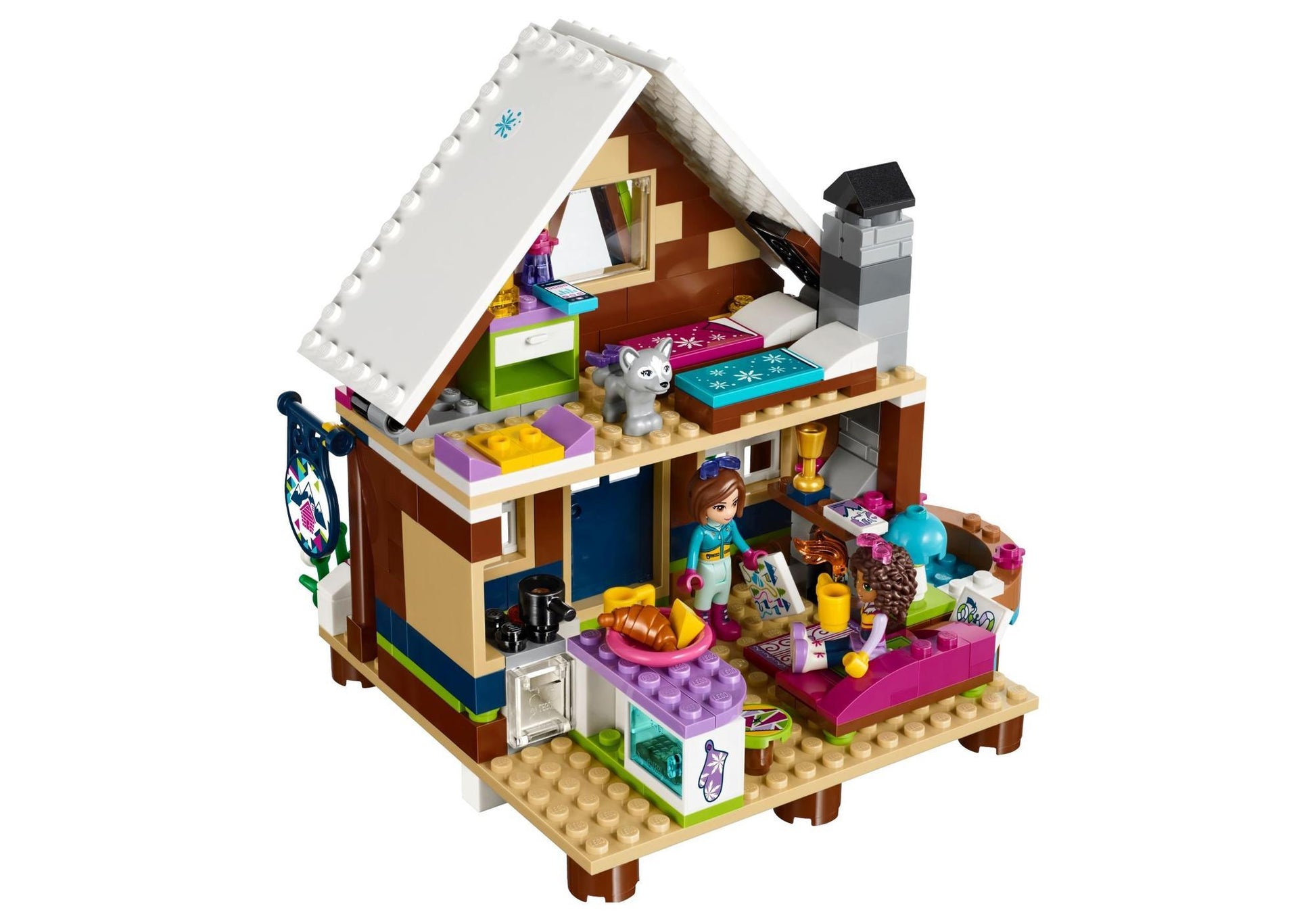 Lego 41323 Friends Chalet im Wintersportort - plegobil