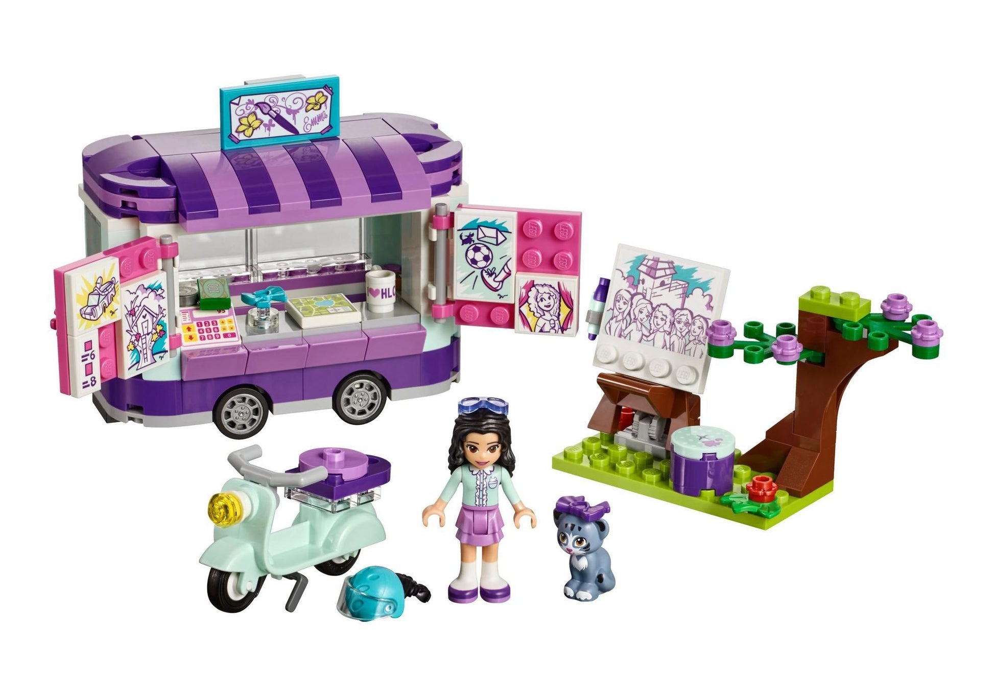 Lego 41332 Friends Emmas rollender Kunstkiosk - plegobil