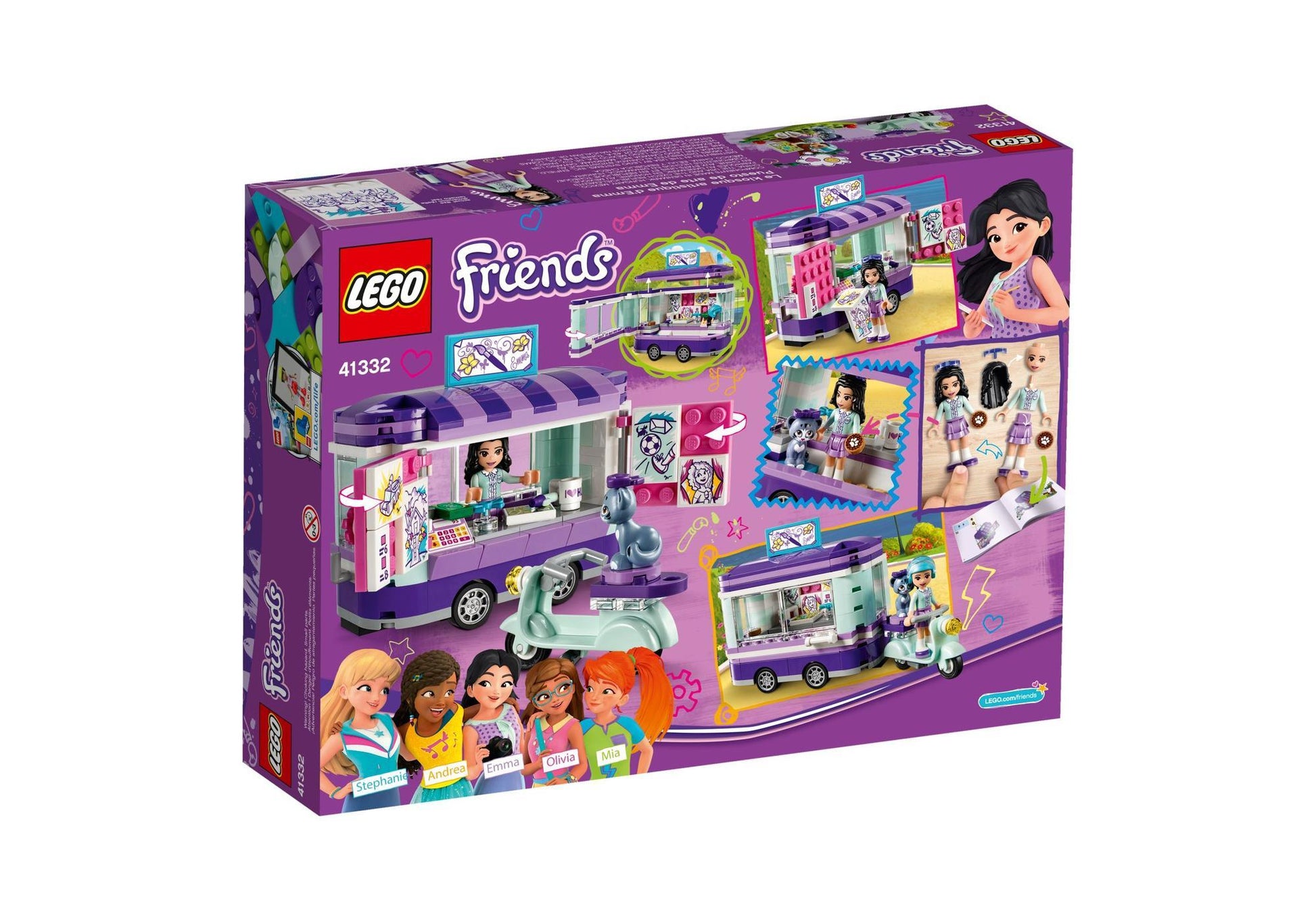 Lego 41332 Friends Emmas rollender Kunstkiosk - plegobil