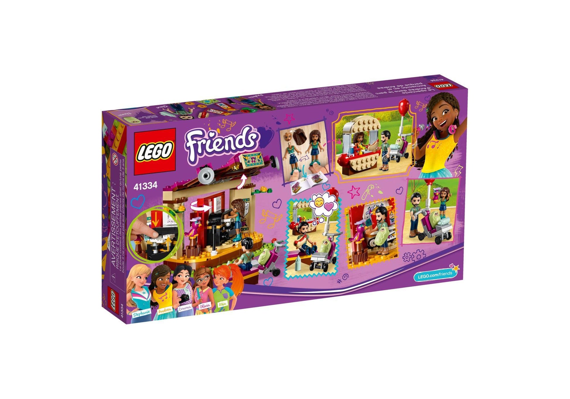 Lego 41334 Friends Andreas Bühne im Park - plegobil