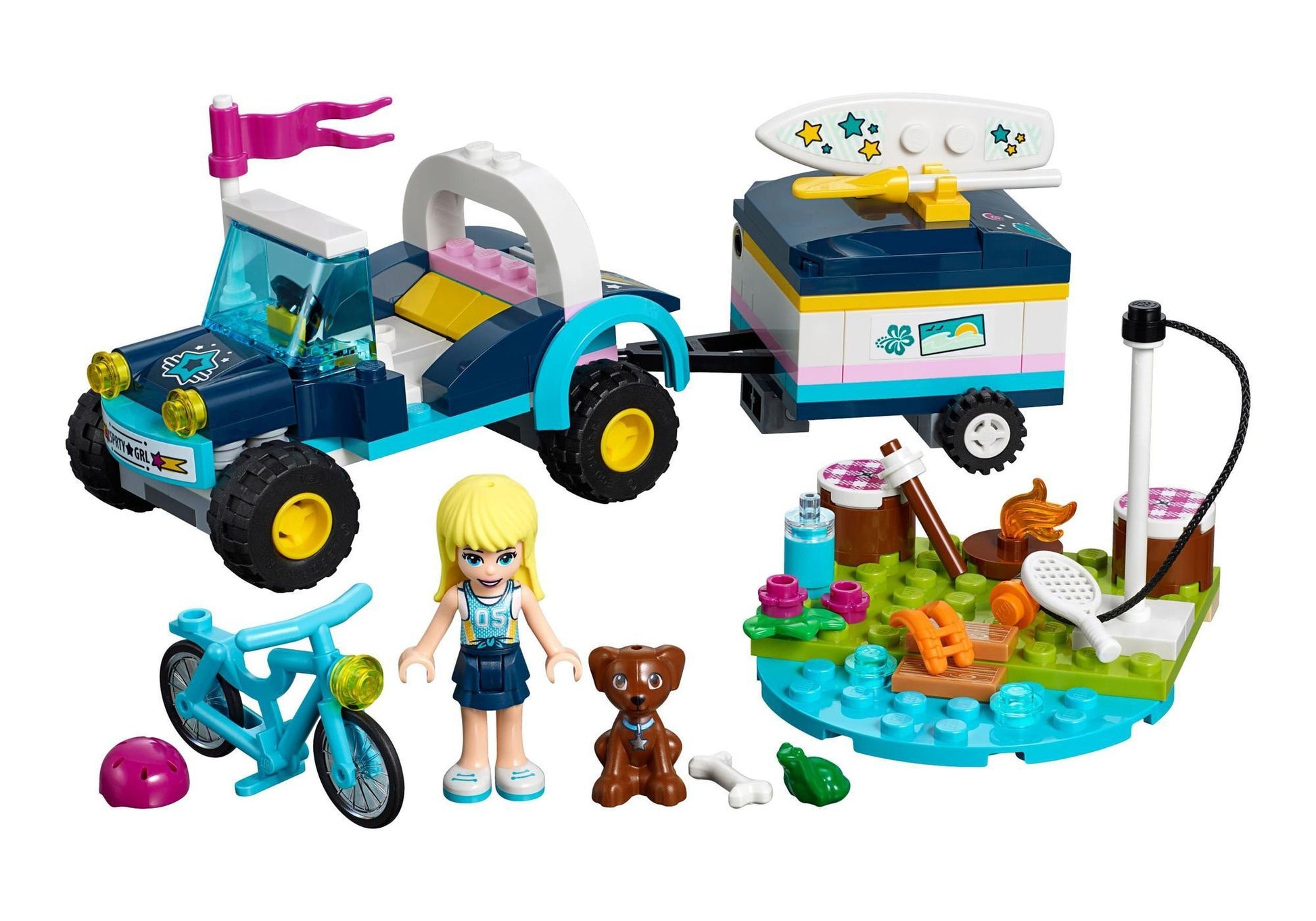 Lego 41364 Friends Stephanies Cabrio mit Anhänger - plegobil