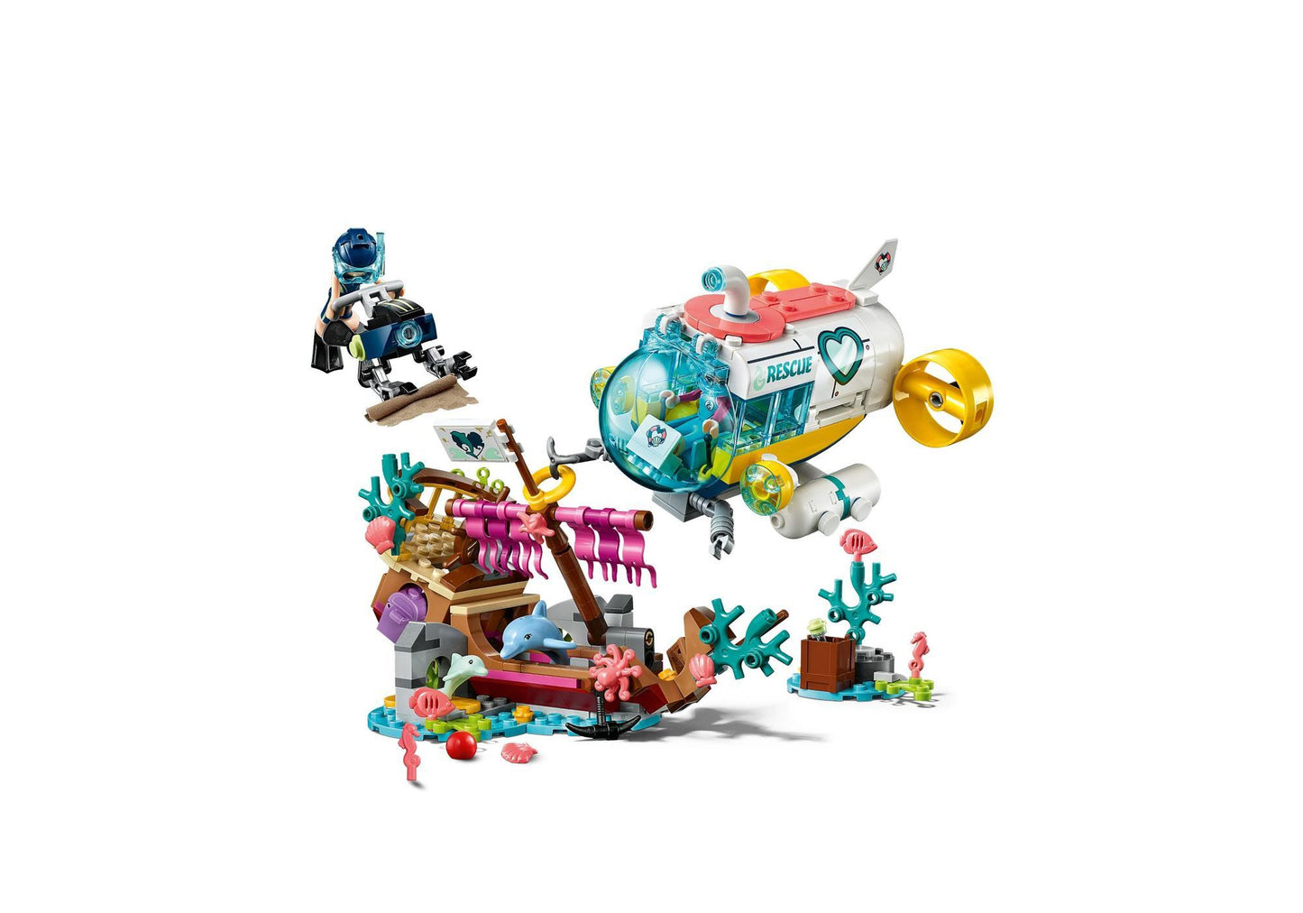 Lego 41378 Friends Rettungs-U-Boot für Delfine - plegobil