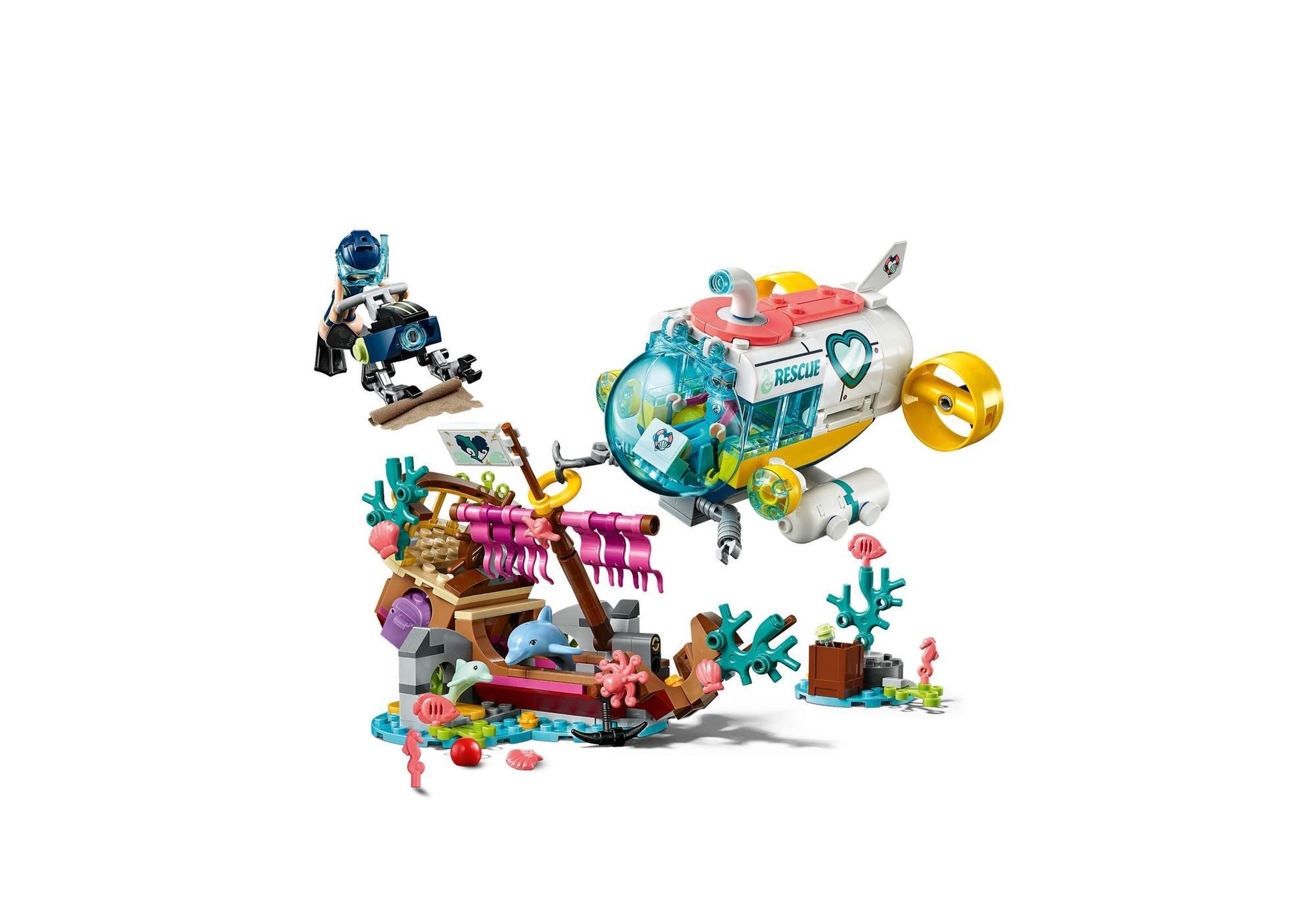 Lego 41378 Friends Rettungs-U-Boot für Delfine - plegobil