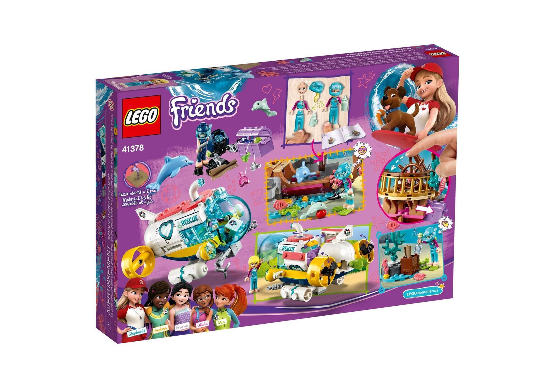 Lego 41378 Friends Rettungs-U-Boot für Delfine - plegobil