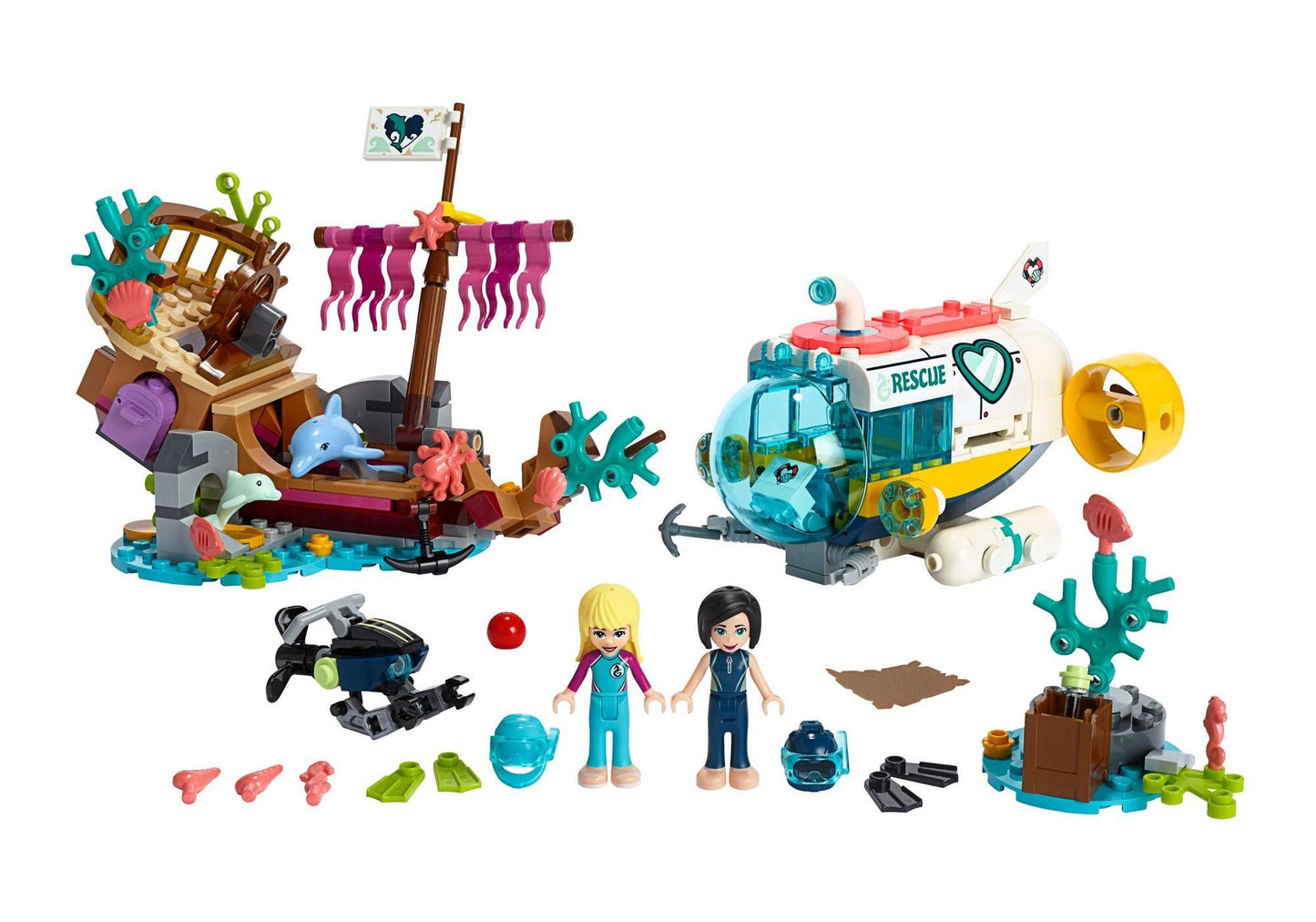 Lego 41378 Friends Rettungs-U-Boot für Delfine - plegobil