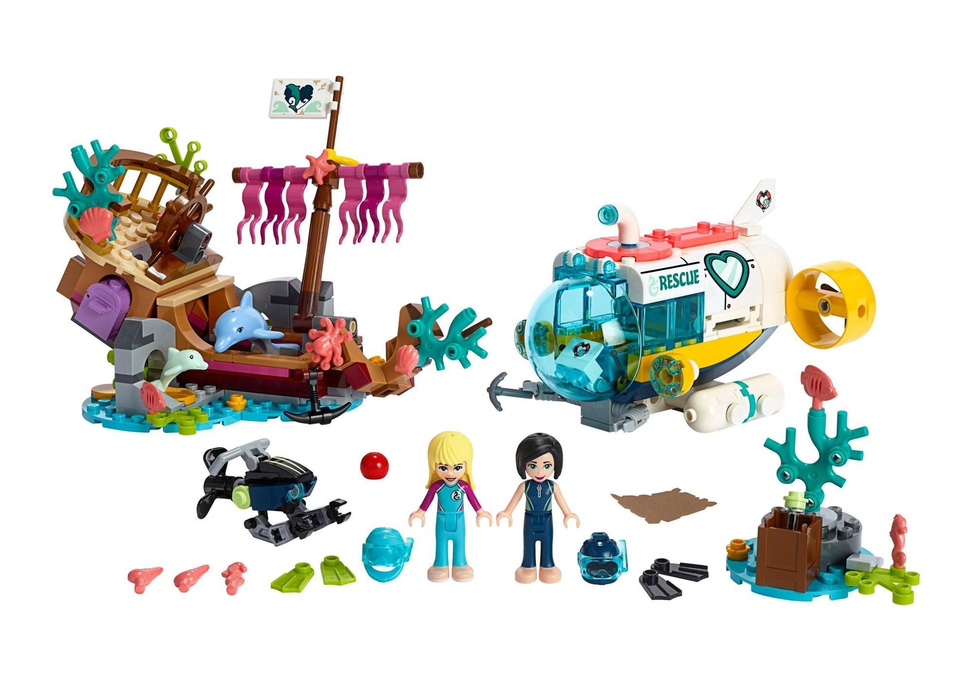 Lego 41378 Friends Rettungs-U-Boot für Delfine - plegobil