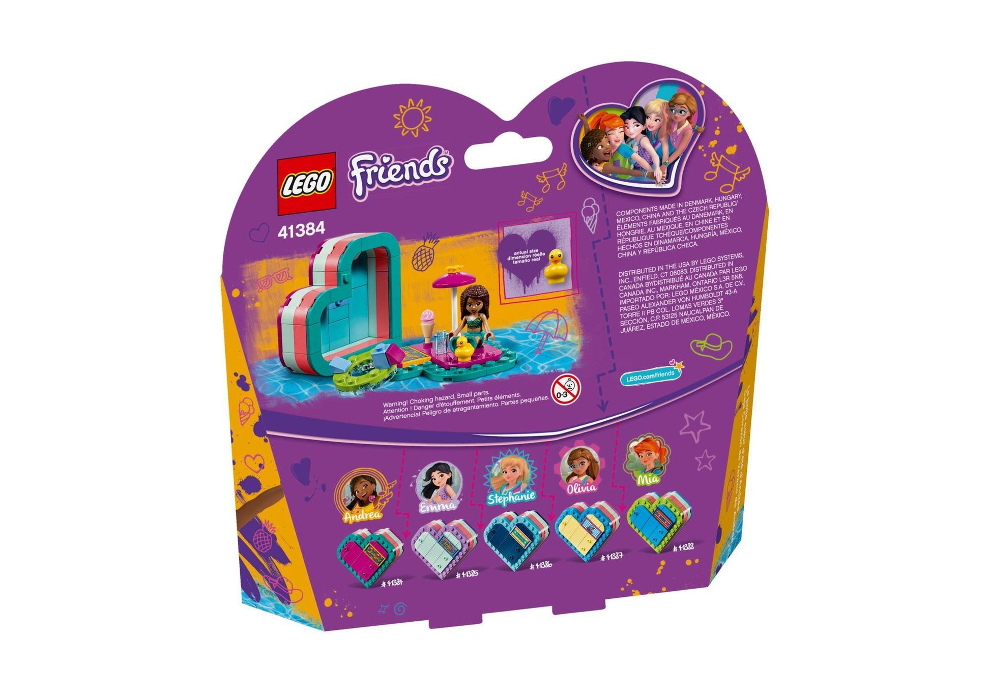 Lego 41384 Friends Andreas sommerliche Herzbox - plegobil