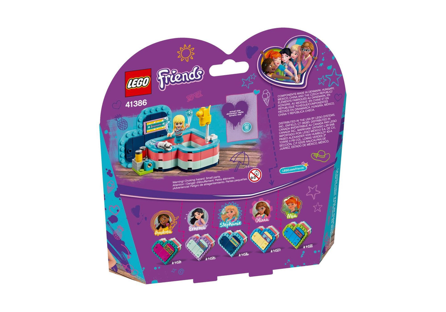 Lego 41386 Friends Stephanies sommerliche Herzbox - plegobil