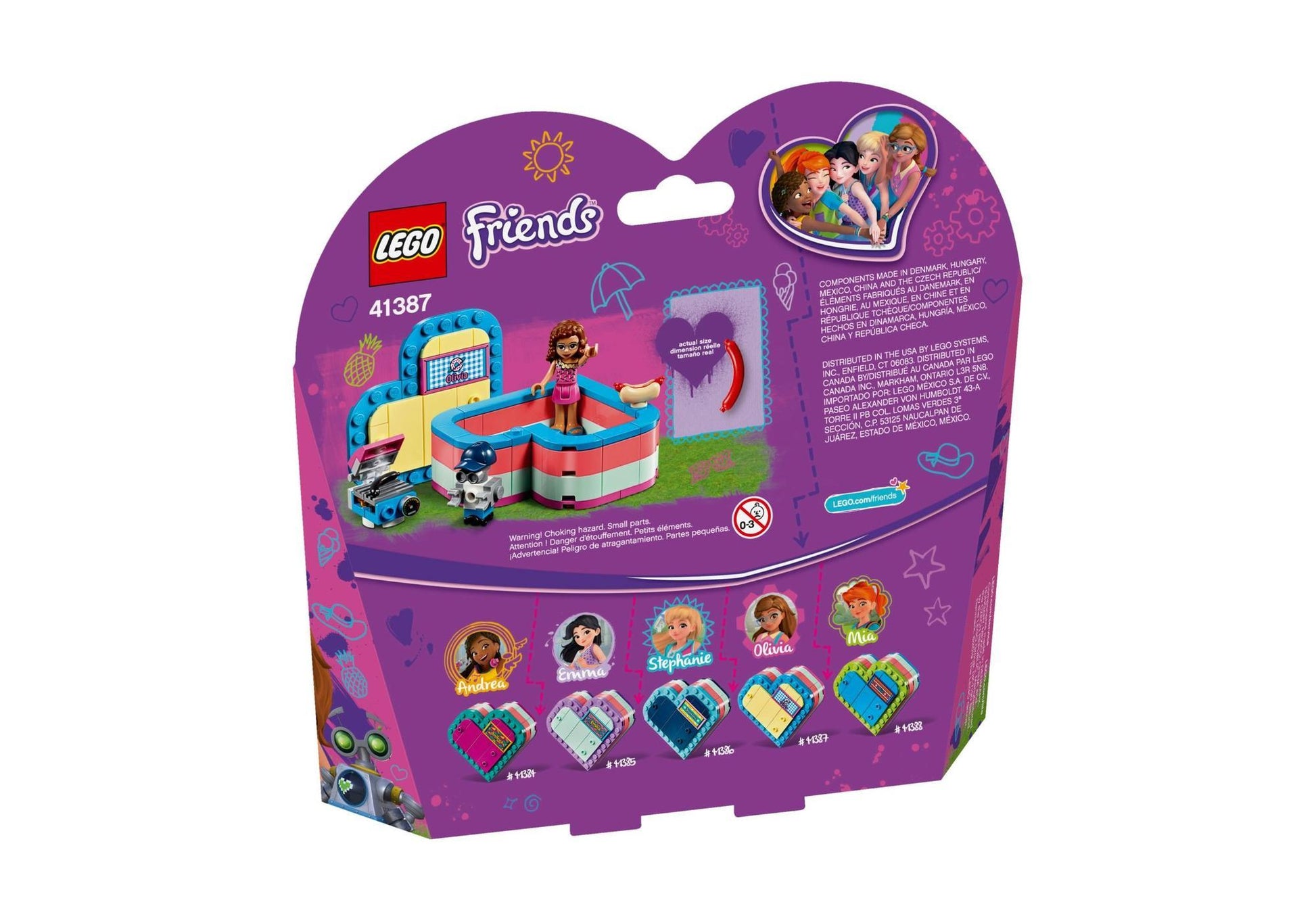 Lego 41387 Friends Olivias sommerliche Herzbox - plegobil