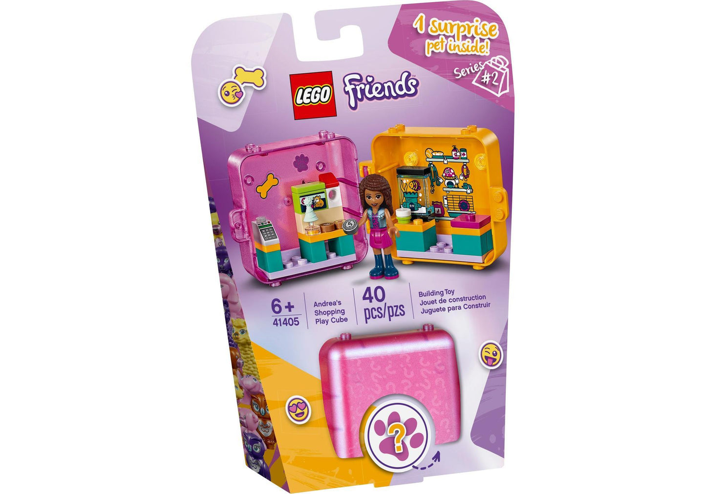 Lego 41405 Friends Andreas magischer Würfel – Tiergeschäft - plegobil
