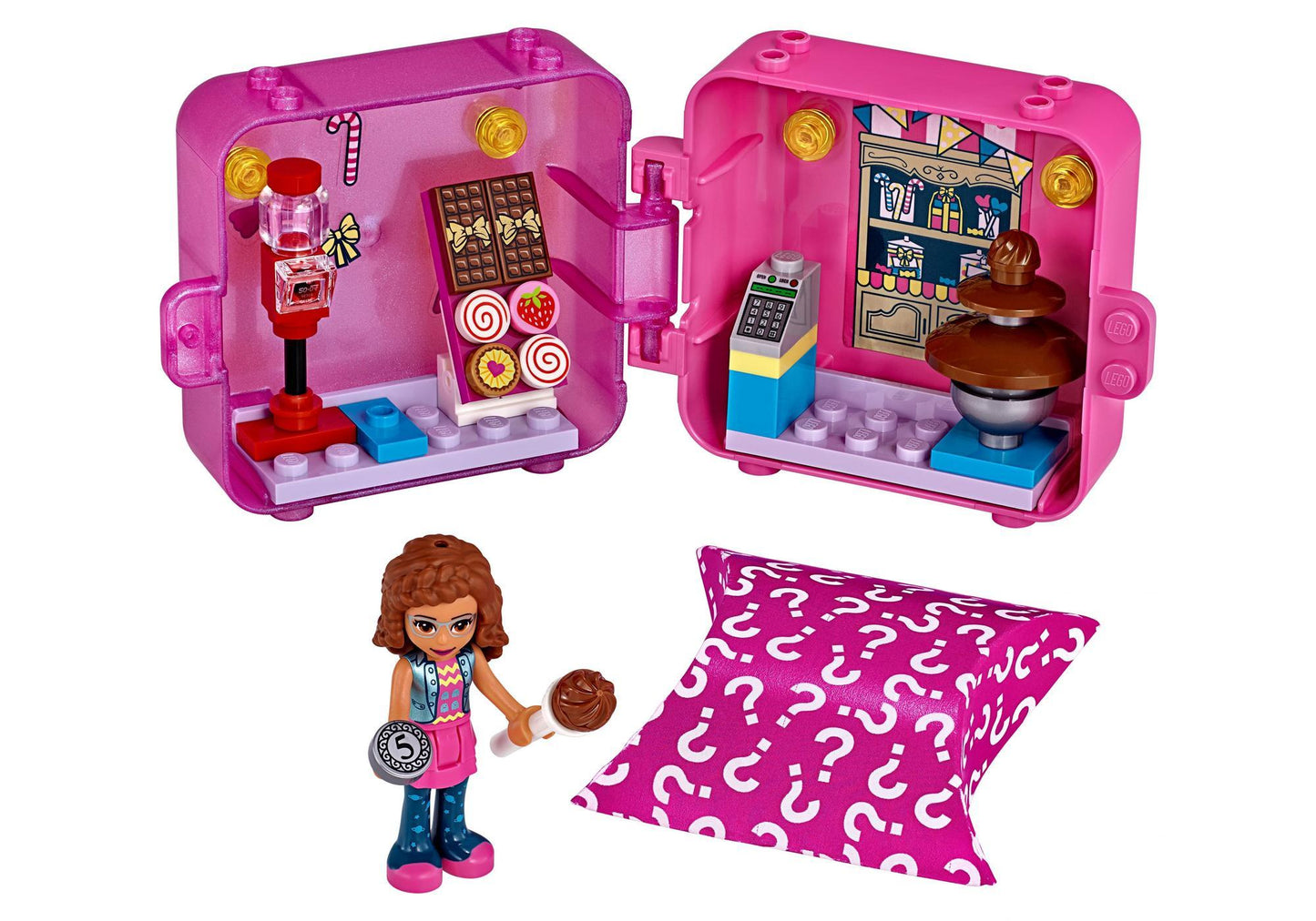Lego 41407 Friends Olivias magischer Würfel – Süßwarengeschäft - plegobil