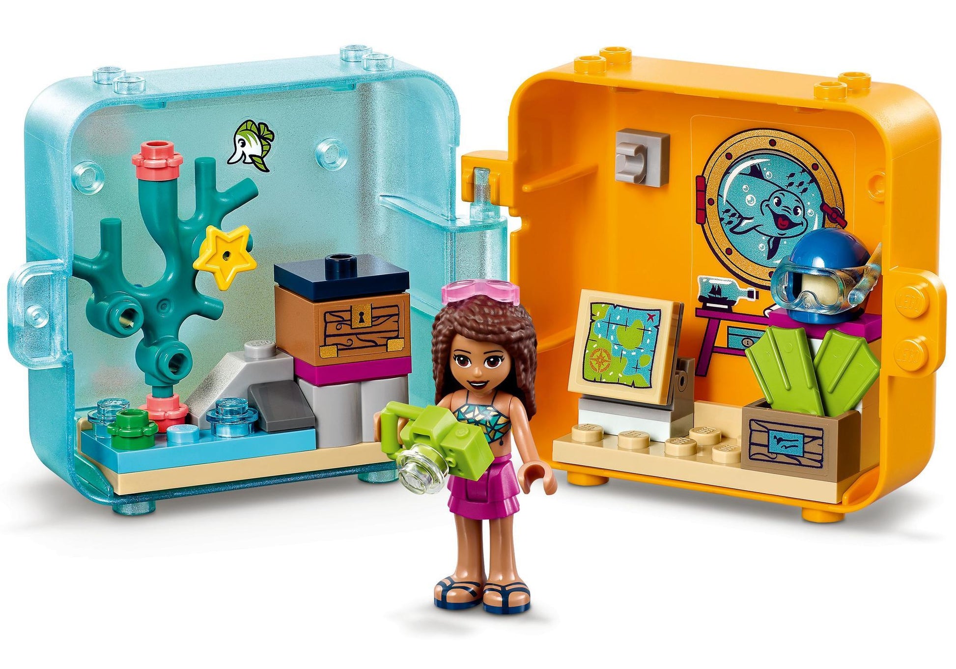 Lego 41410 Friends: Andreas Sommer Würfel - Tauchschule - plegobil