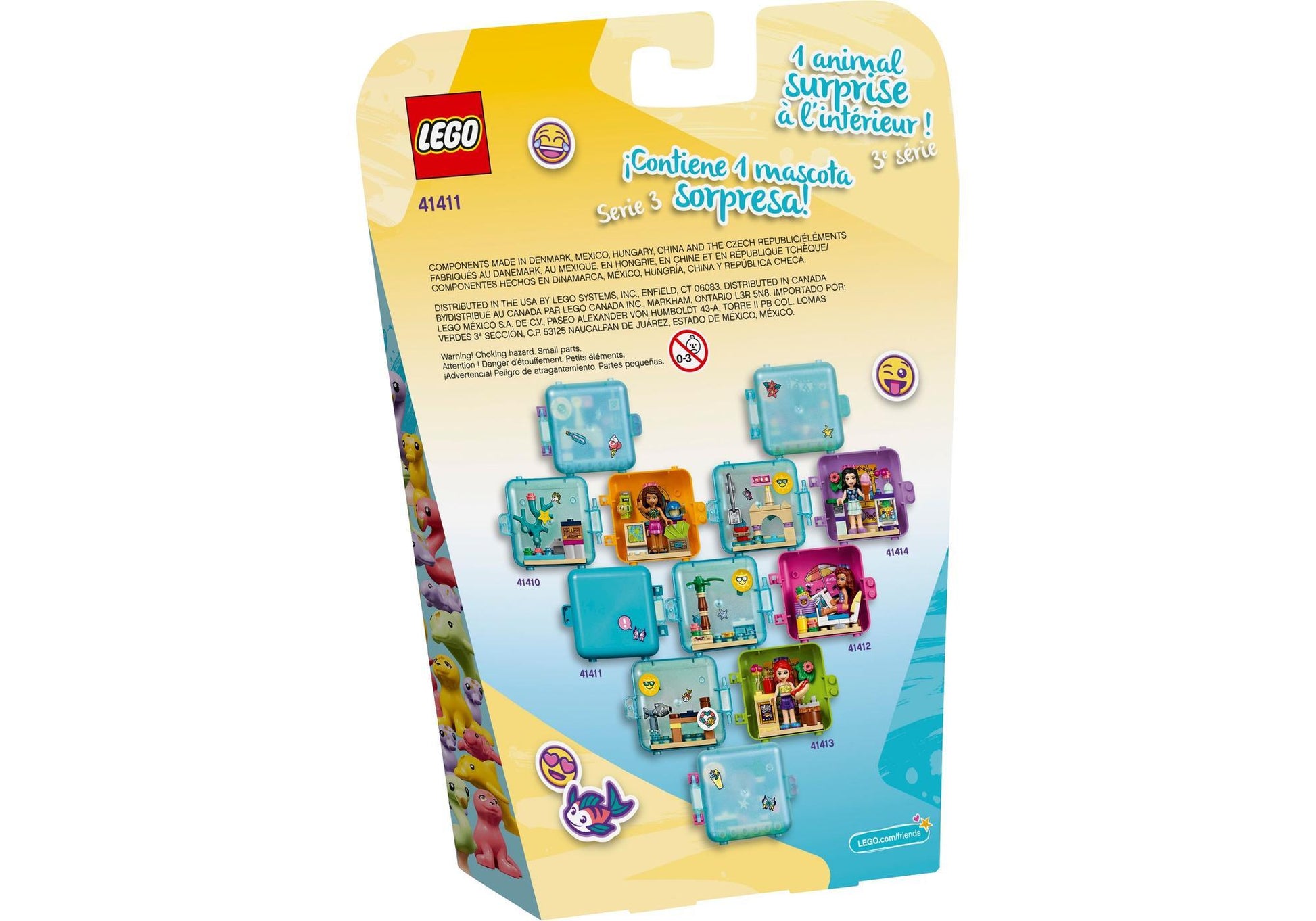 Lego 41411 Friends: Stephanies Sommer Würfel - Strandparty - plegobil