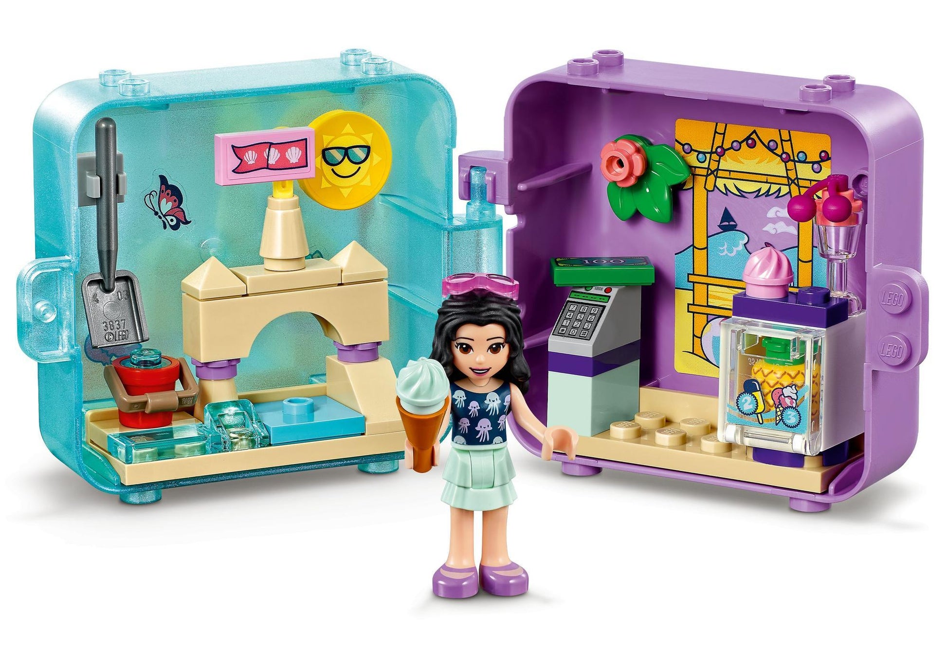 Lego 41414 Friends: Emmas Sommer Würfel - Eis Cafe - plegobil