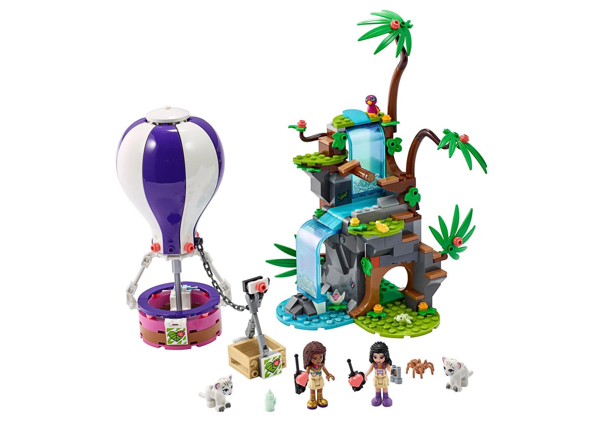 Lego 41423 Friends Tiger-Rettung mit Heißluftballon - plegobil