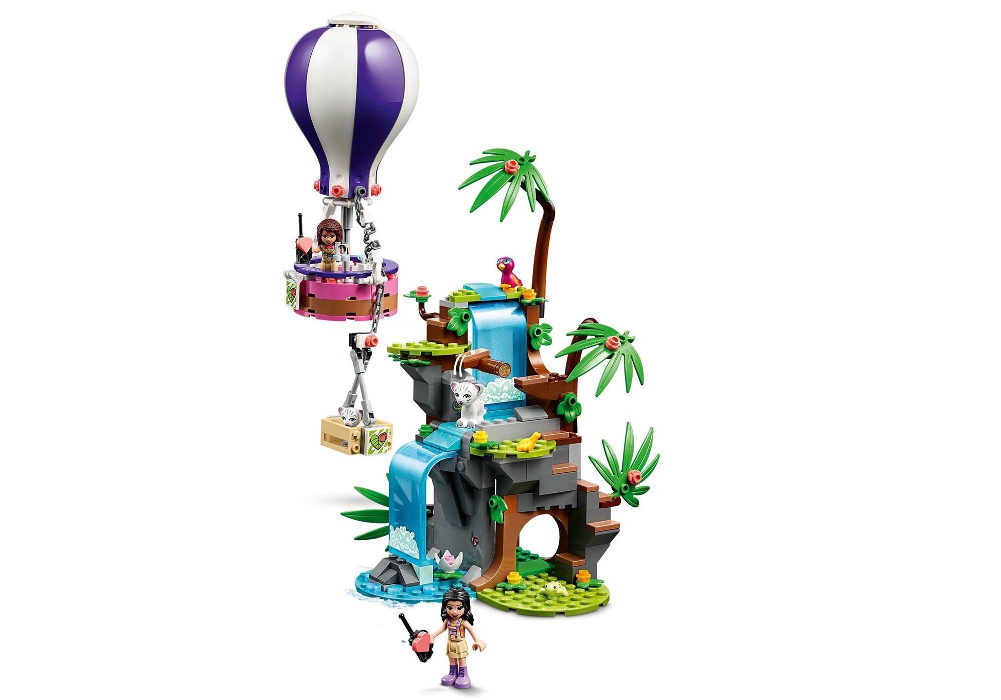 Lego 41423 Friends Tiger-Rettung mit Heißluftballon - plegobil